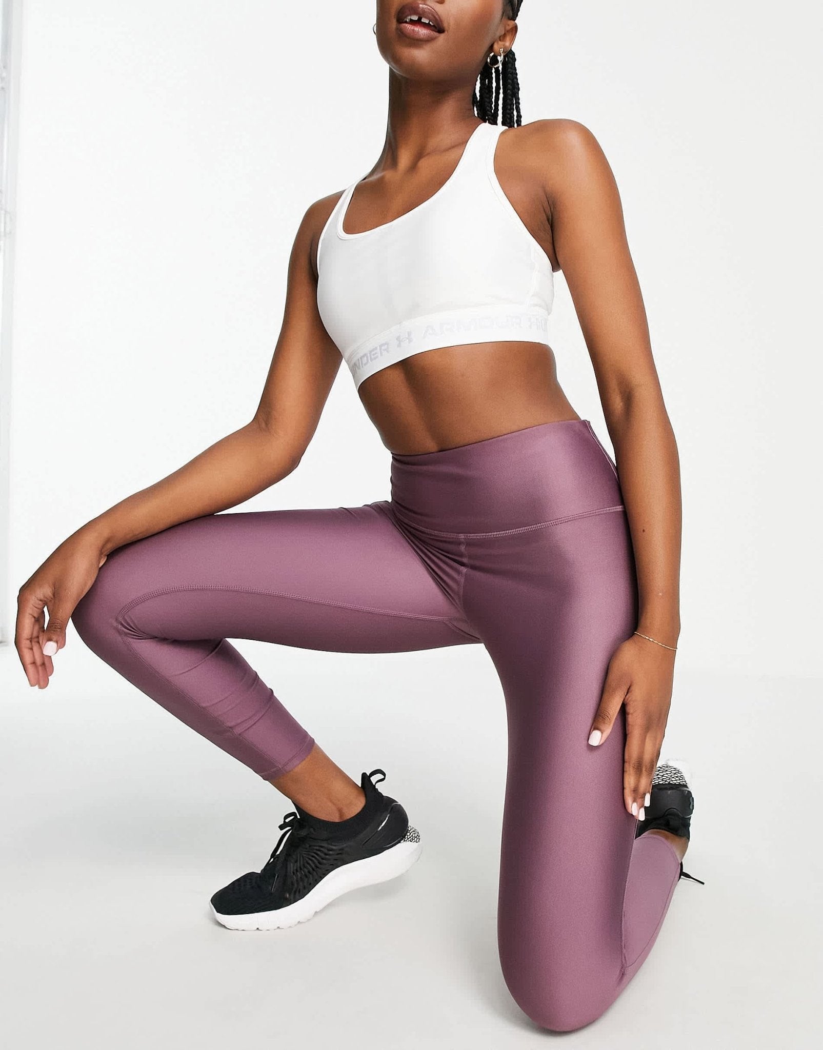 Under Armour high ankle leggings in plum - ASOS Sample Sale