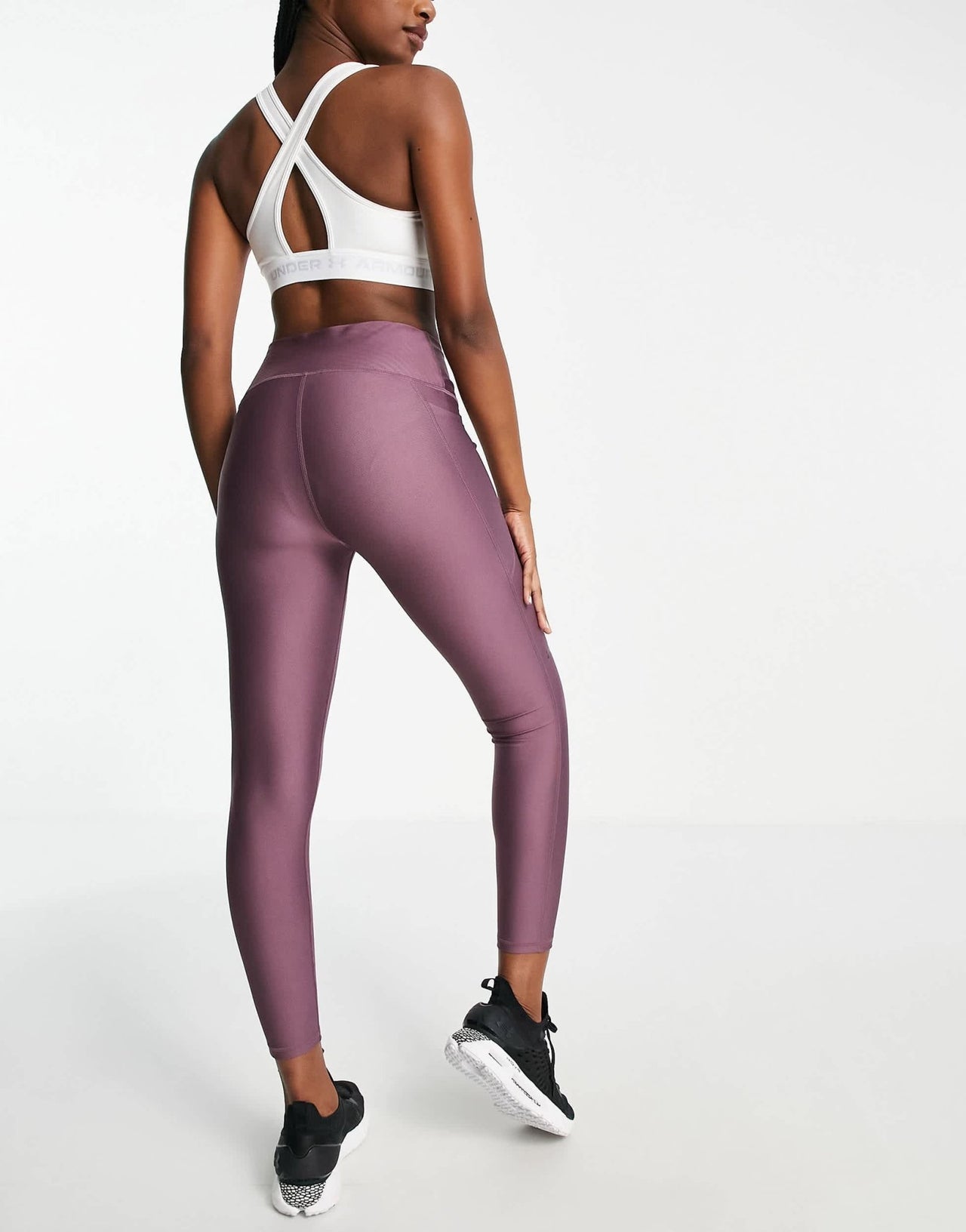 Under Armour high ankle leggings in plum - ASOS Sample Sale