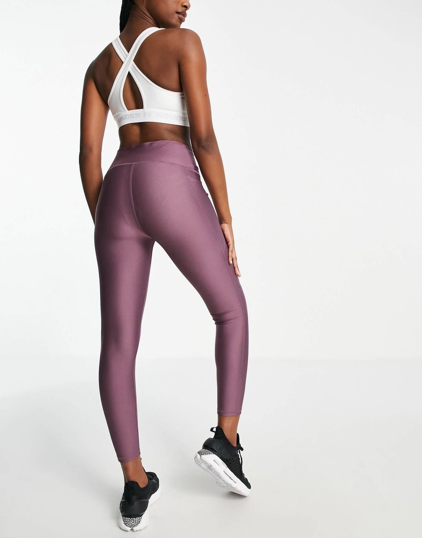 Under Armour high ankle leggings in plum - ASOS Sample Sale