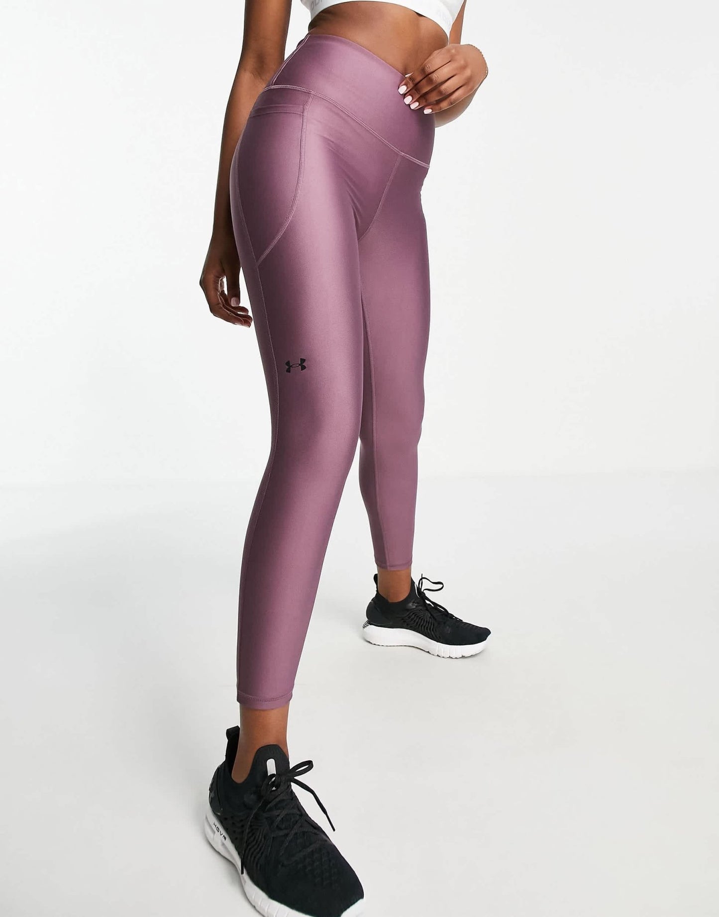 Under Armour high ankle leggings in plum - ASOS Sample Sale
