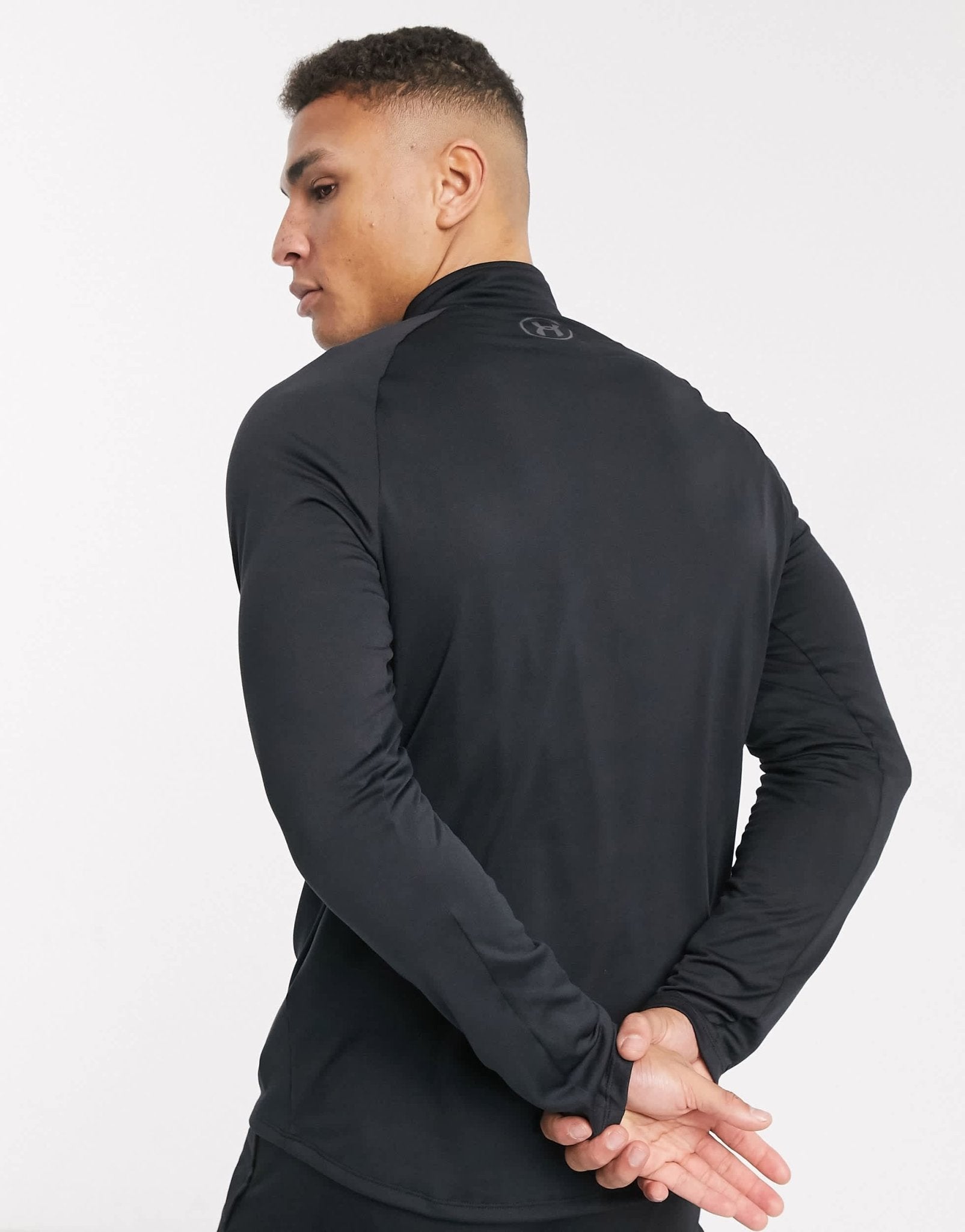 Under Armour Tech 2.0 1/2 zip top in black - ASOS Sample Sale