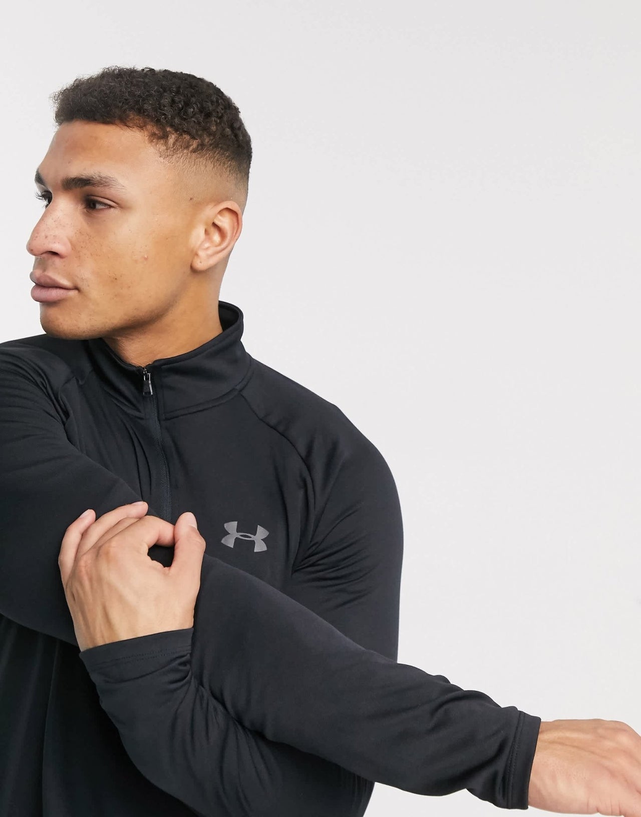 Under Armour Tech 2.0 1/2 zip top in black - ASOS Sample Sale