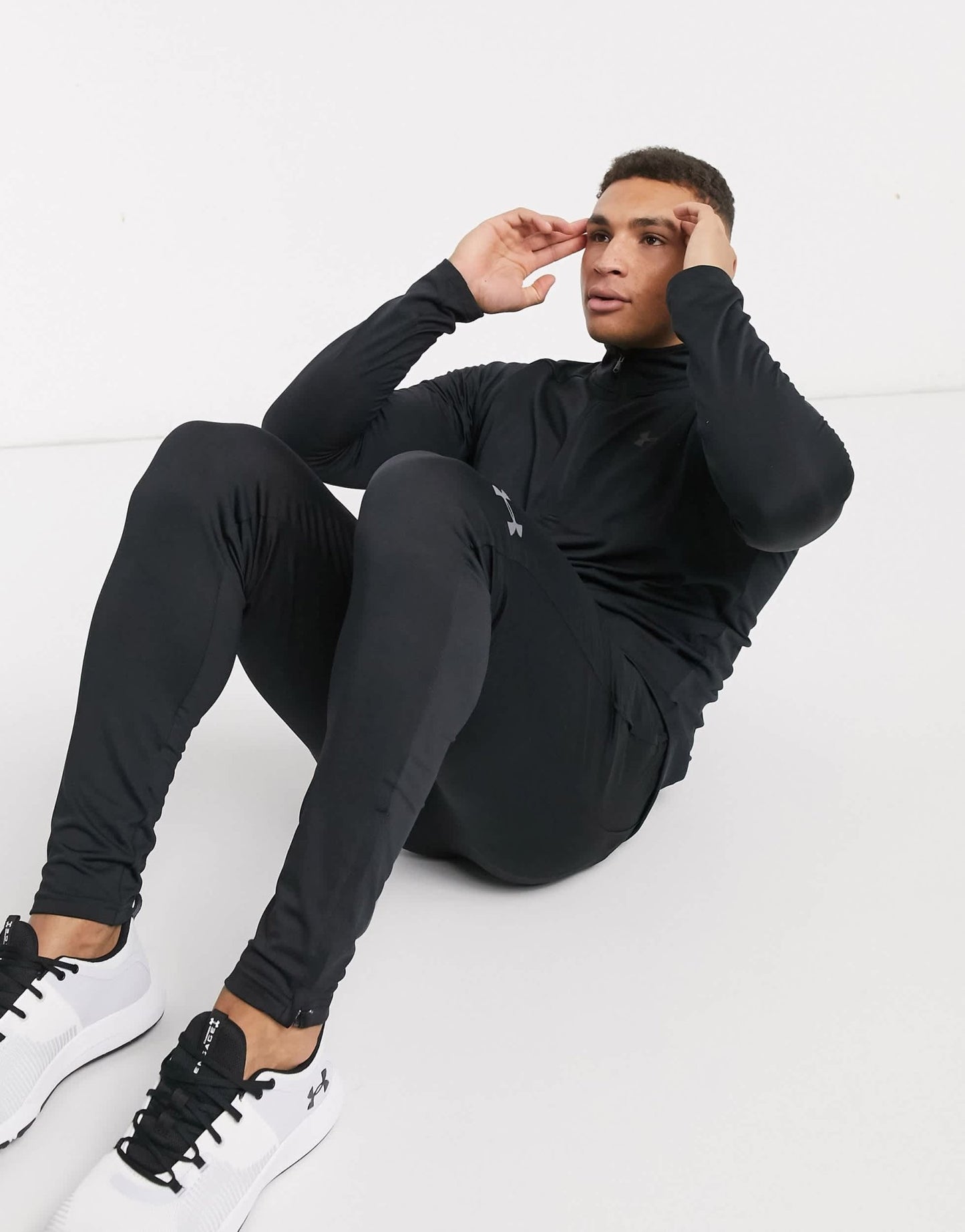 Under Armour Tech 2.0 1/2 zip top in black - ASOS Sample Sale