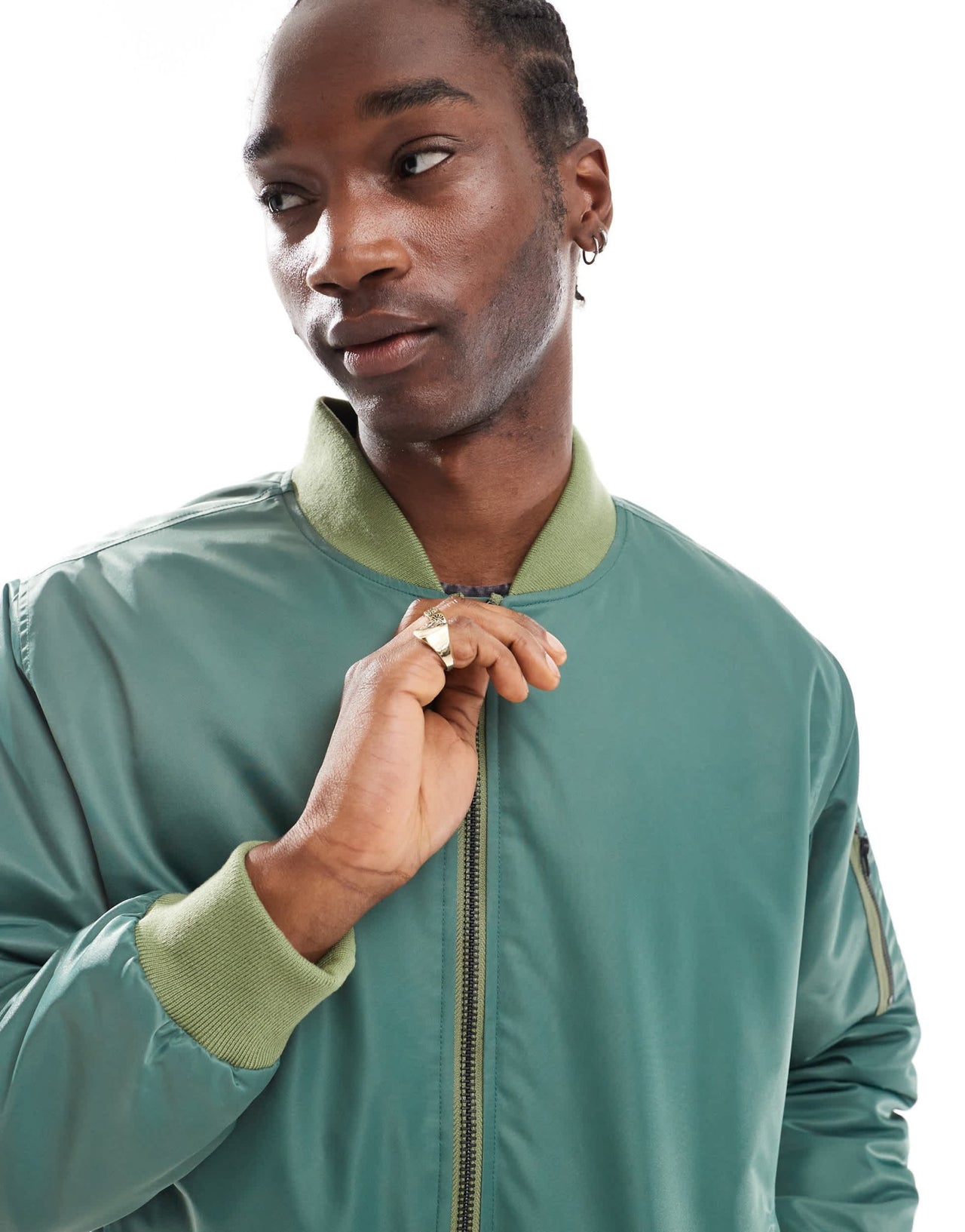 Vans copley bomber jacket in dark green - ASOS Sample Sale
