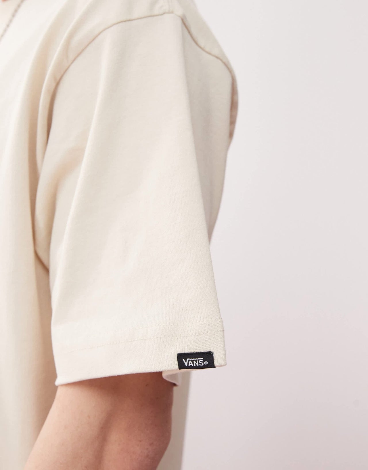 Vans left chest logo oversized t-shirt in beige - Exclusive to ASOS - ASOS Sample Sale