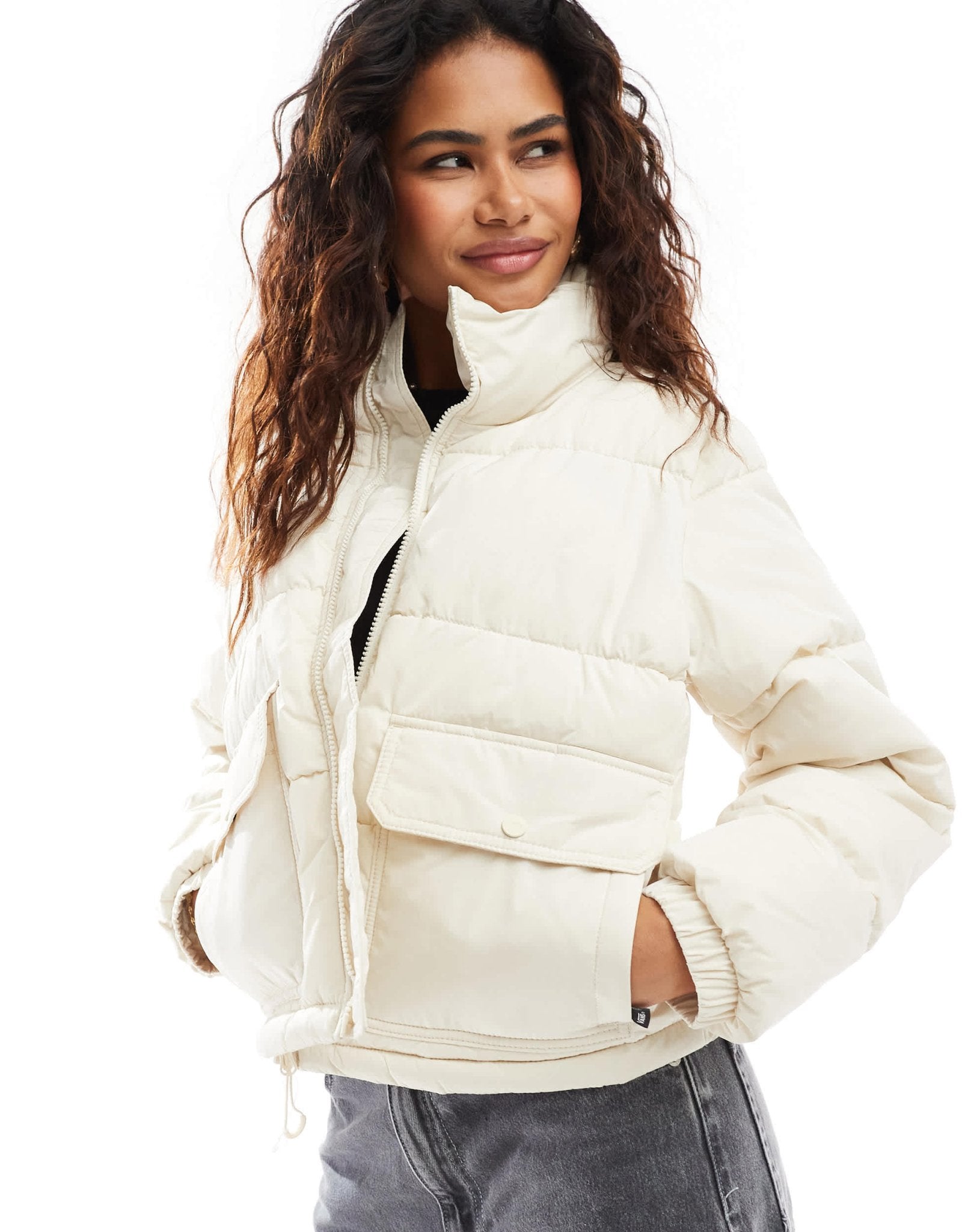 Vans MTE aubrey primaloft puffer coat in off white - ASOS Sample Sale