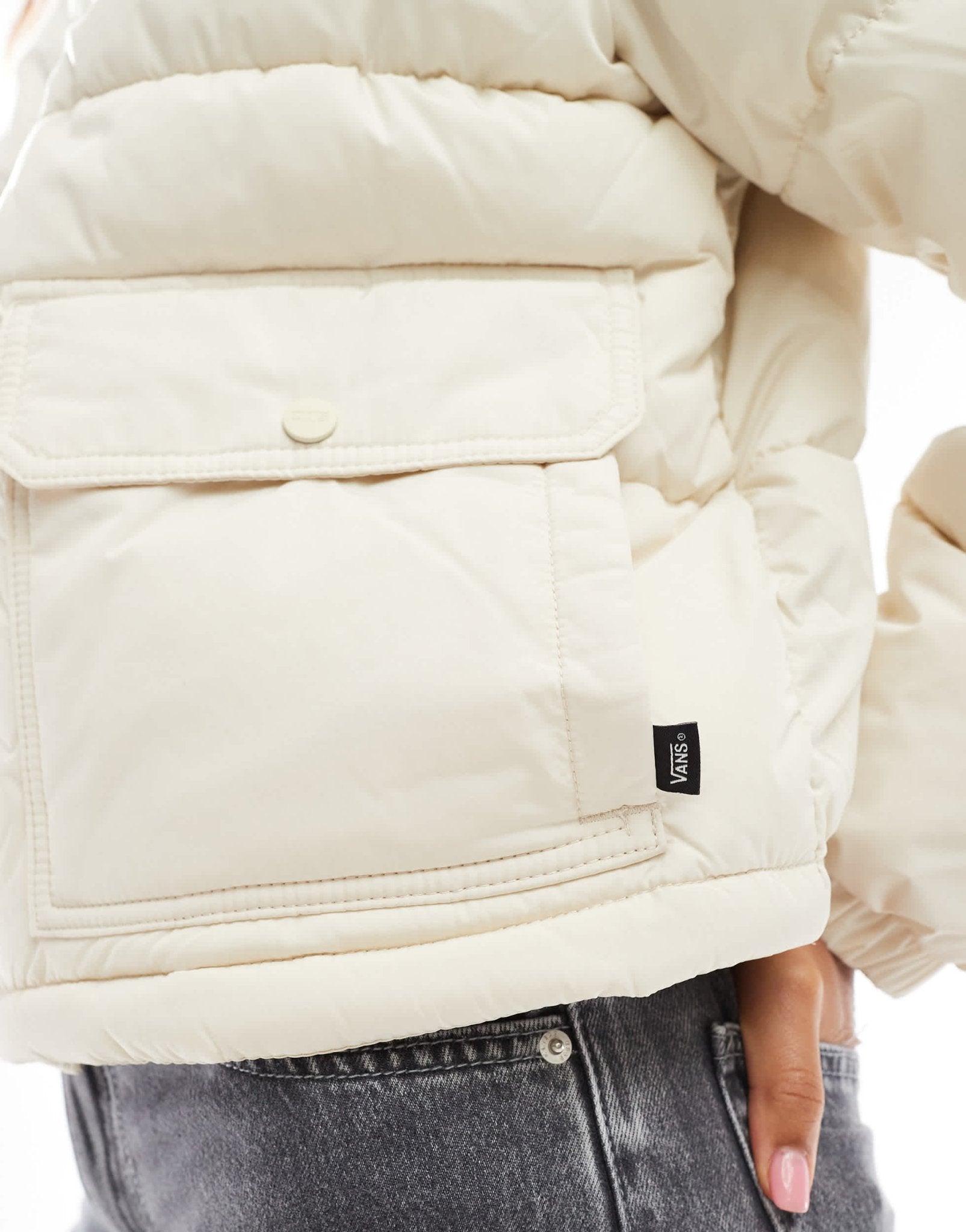 Vans MTE aubrey primaloft puffer coat in off white - ASOS Sample Sale