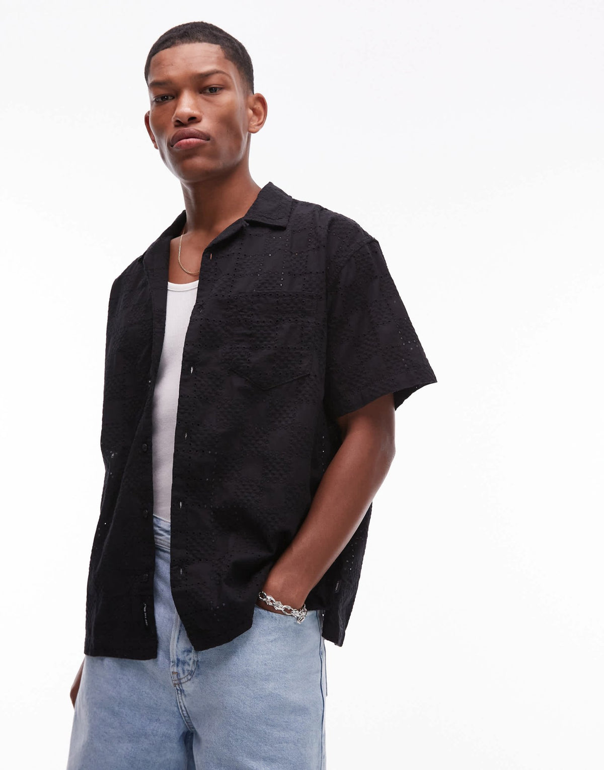 Vans Wayside short sleeve shirt in black - ASOS Sample Sale