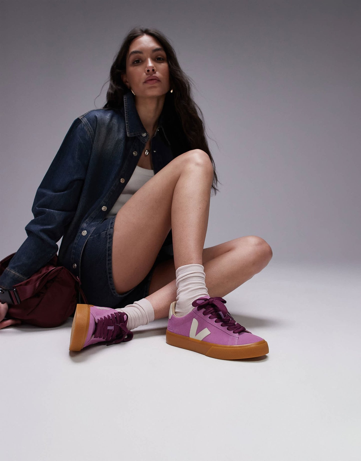 VEJA Campo bold suede trainer in pink - ASOS Sample Sale
