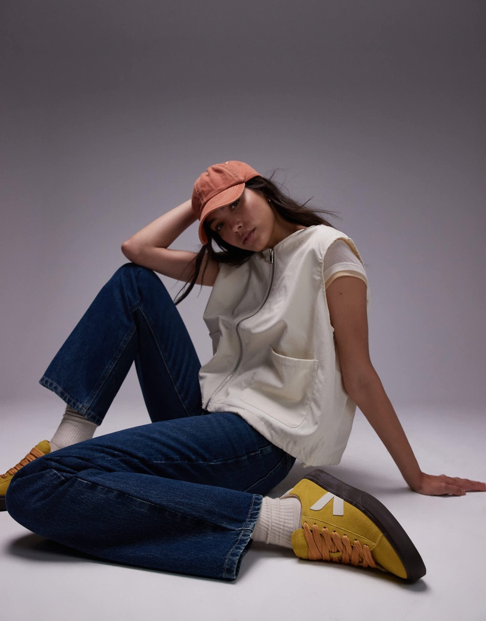 VEJA Campo bold suede trainer in yellow - ASOS Sample Sale
