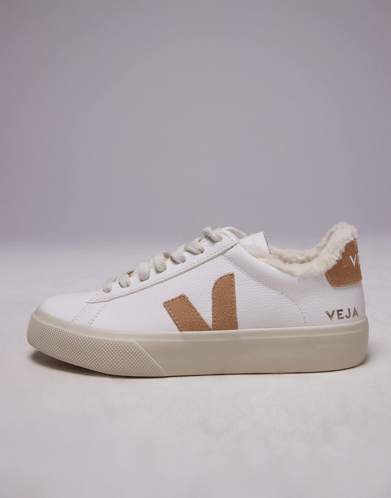 VEJA Campo fur lined trainer in white - ASOS Sample Sale