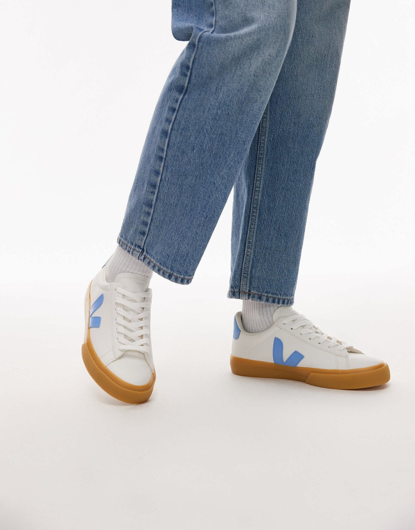 VEJA Campo trainer in extra white aqua - ASOS Sample Sale