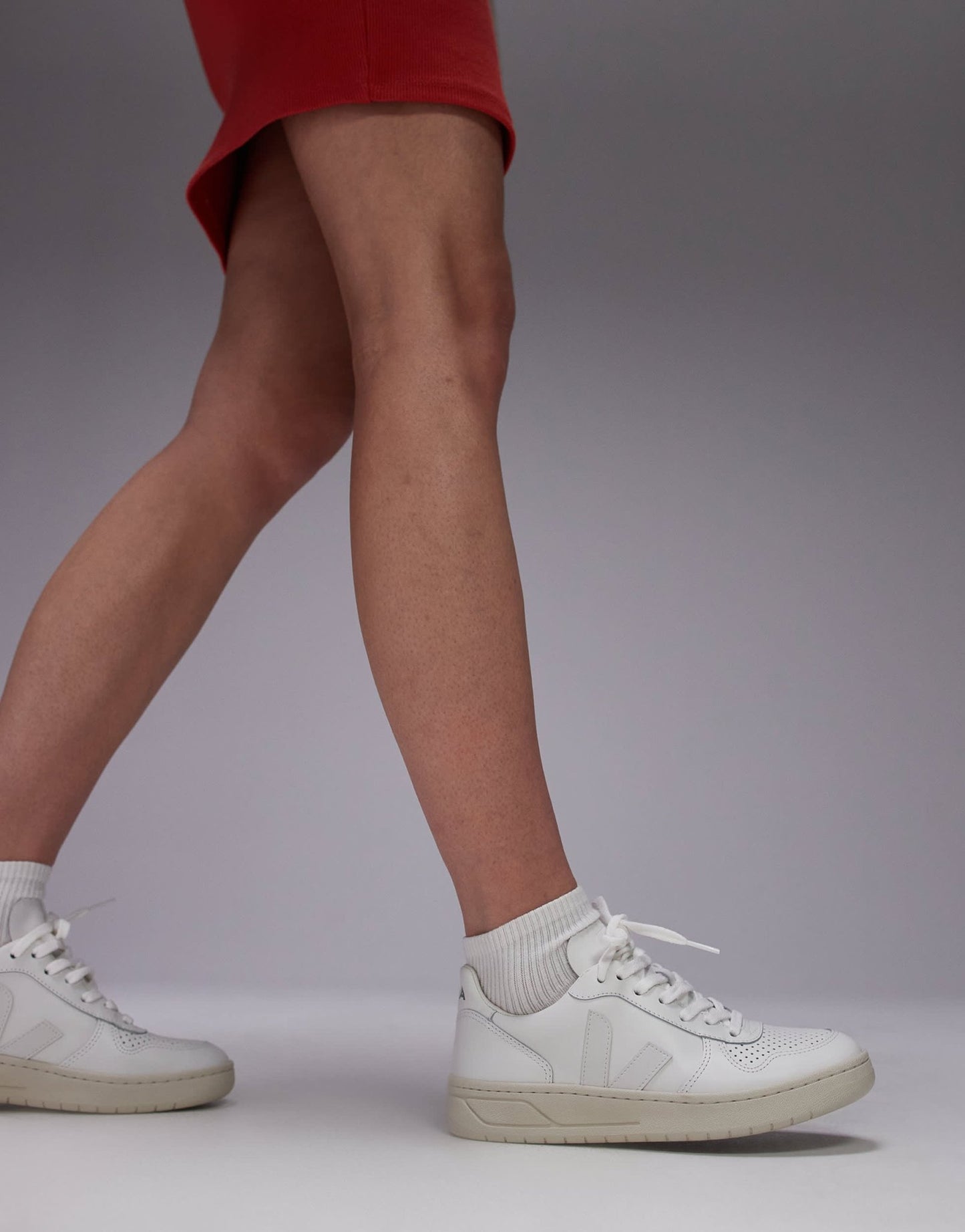 VEJA V - 10 trainer in extra white leather - ASOS Sample Sale