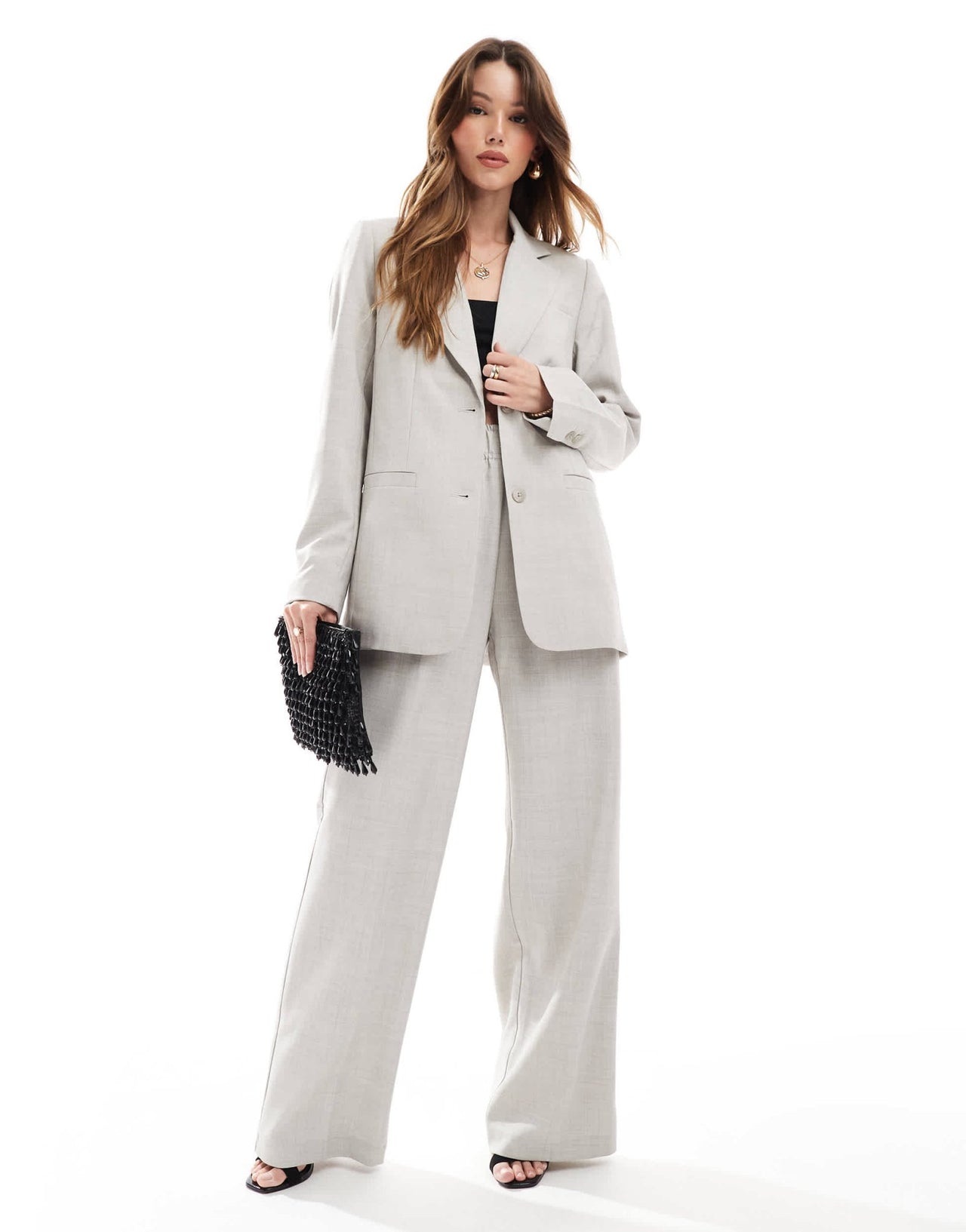 Vero Moda boxy blazer co-ord in blue grey - ASOS Sample Sale