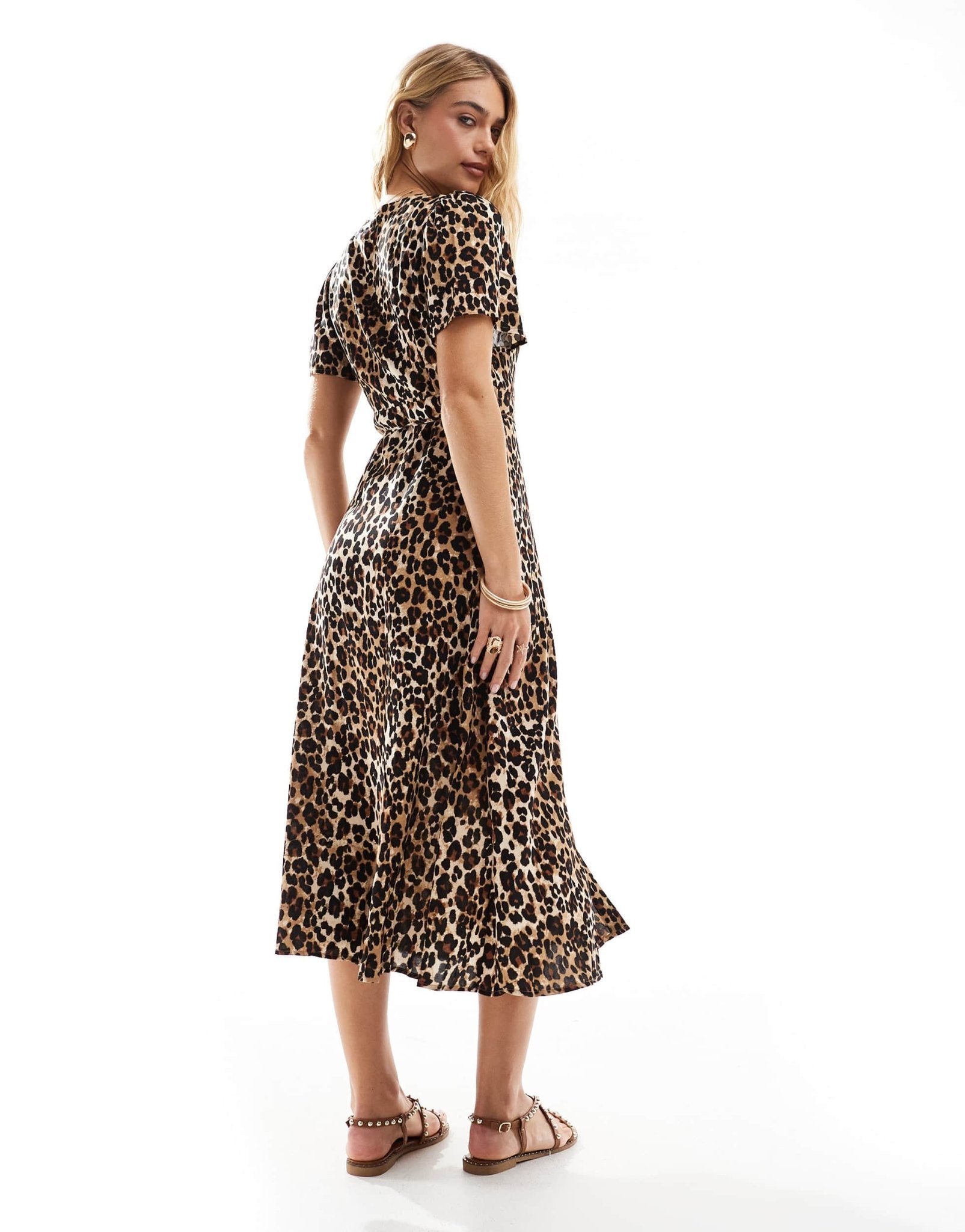 Vero Moda buttondown maxi dress in leopard print - ASOS Sample Sale