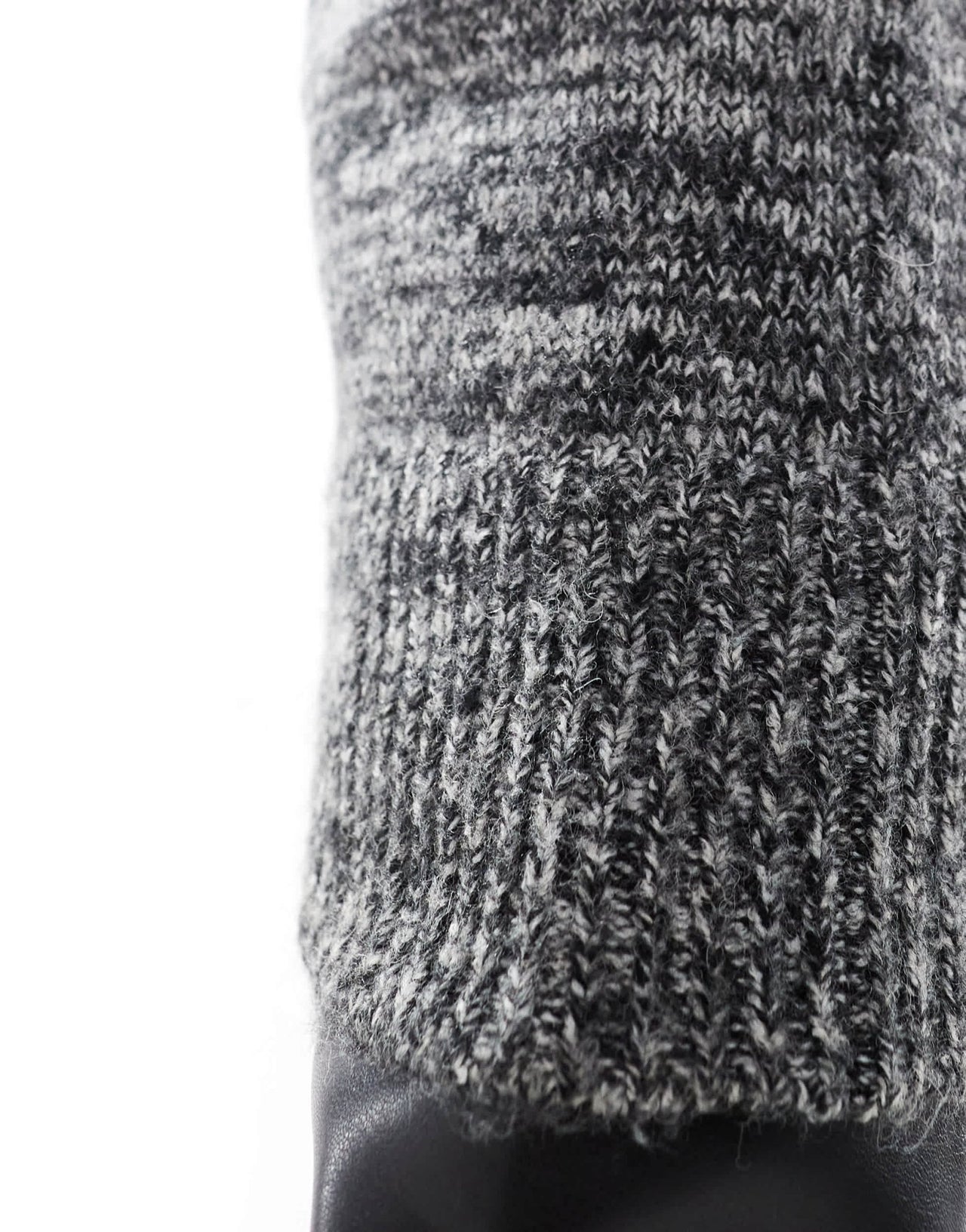 Vero Moda Curve knitted midi skirt co - ord in mono melange - ASOS Sample Sale