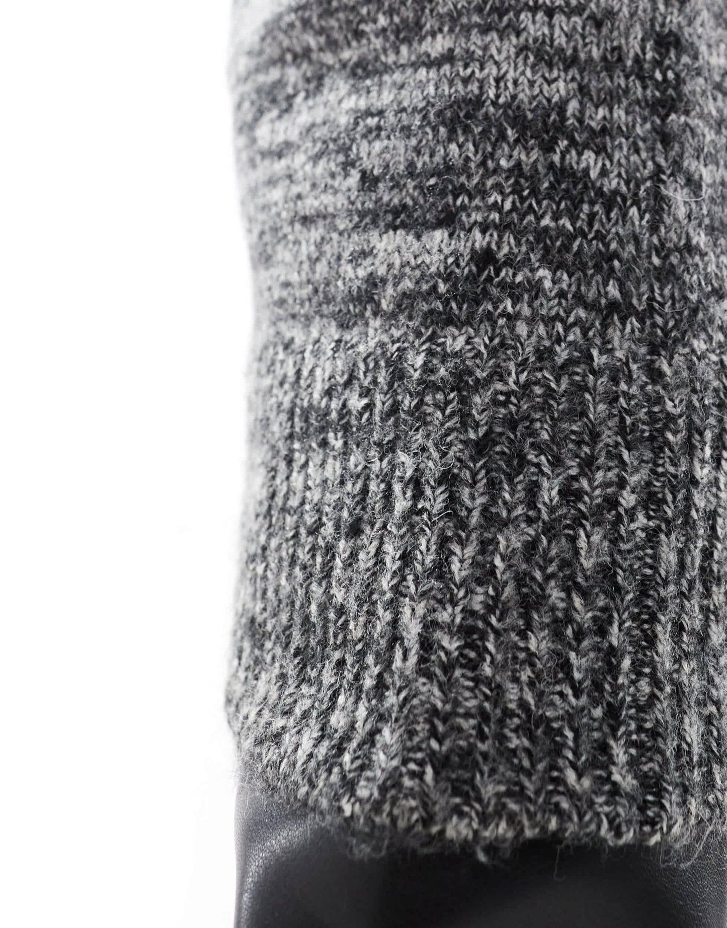 Vero Moda Curve knitted midi skirt co - ord in mono melange - ASOS Sample Sale