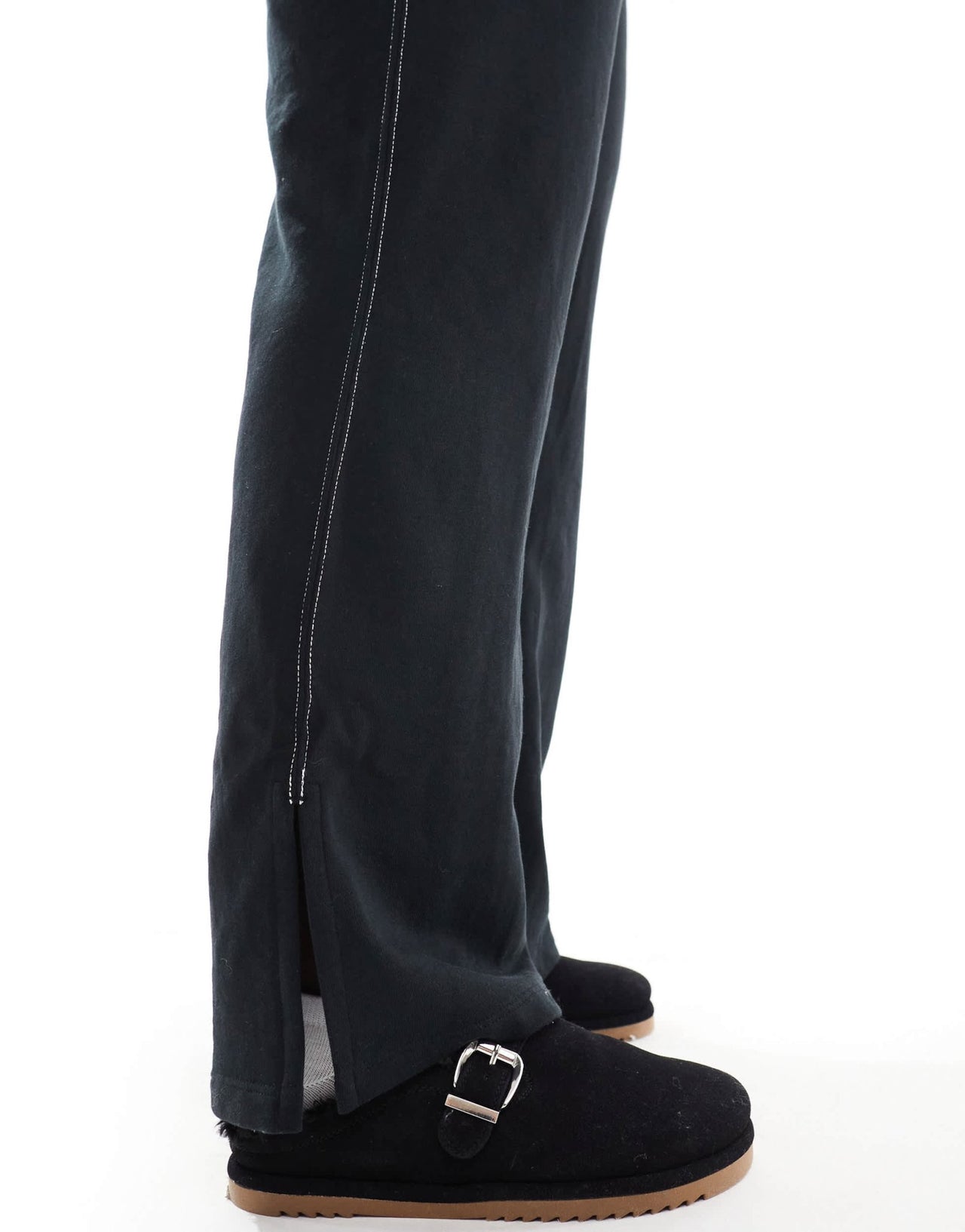 Vero Moda Curve wide leg jogger co - ord in black - ASOS Sample Sale