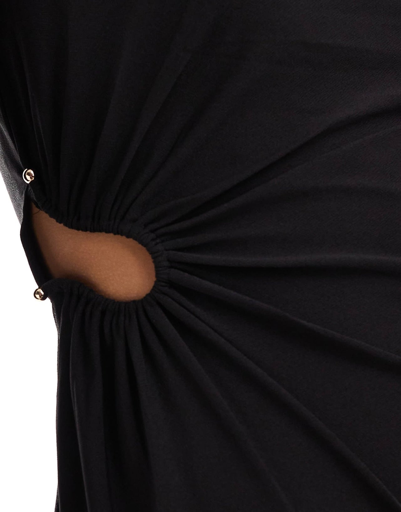 Vero Moda cut out draped mini dress in black - ASOS Sample Sale