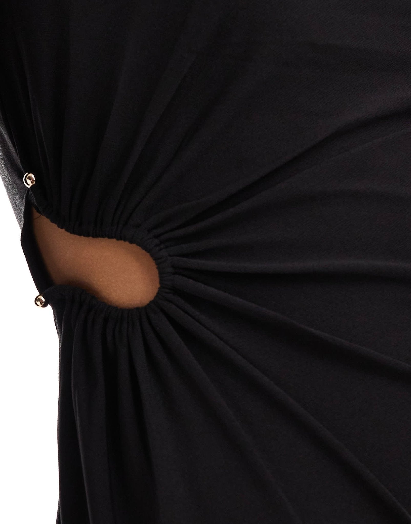 Vero Moda cut out draped mini dress in black - ASOS Sample Sale