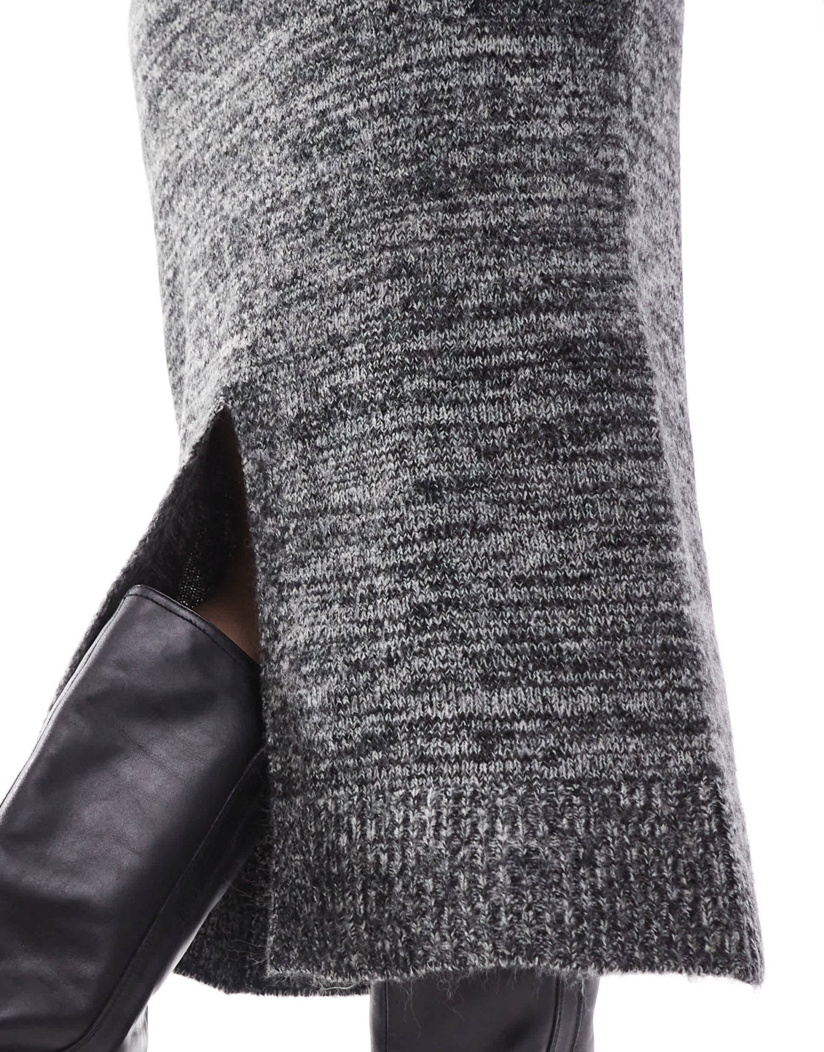 Vero Moda knitted midi skirt co - ord in mono melange - ASOS Sample Sale