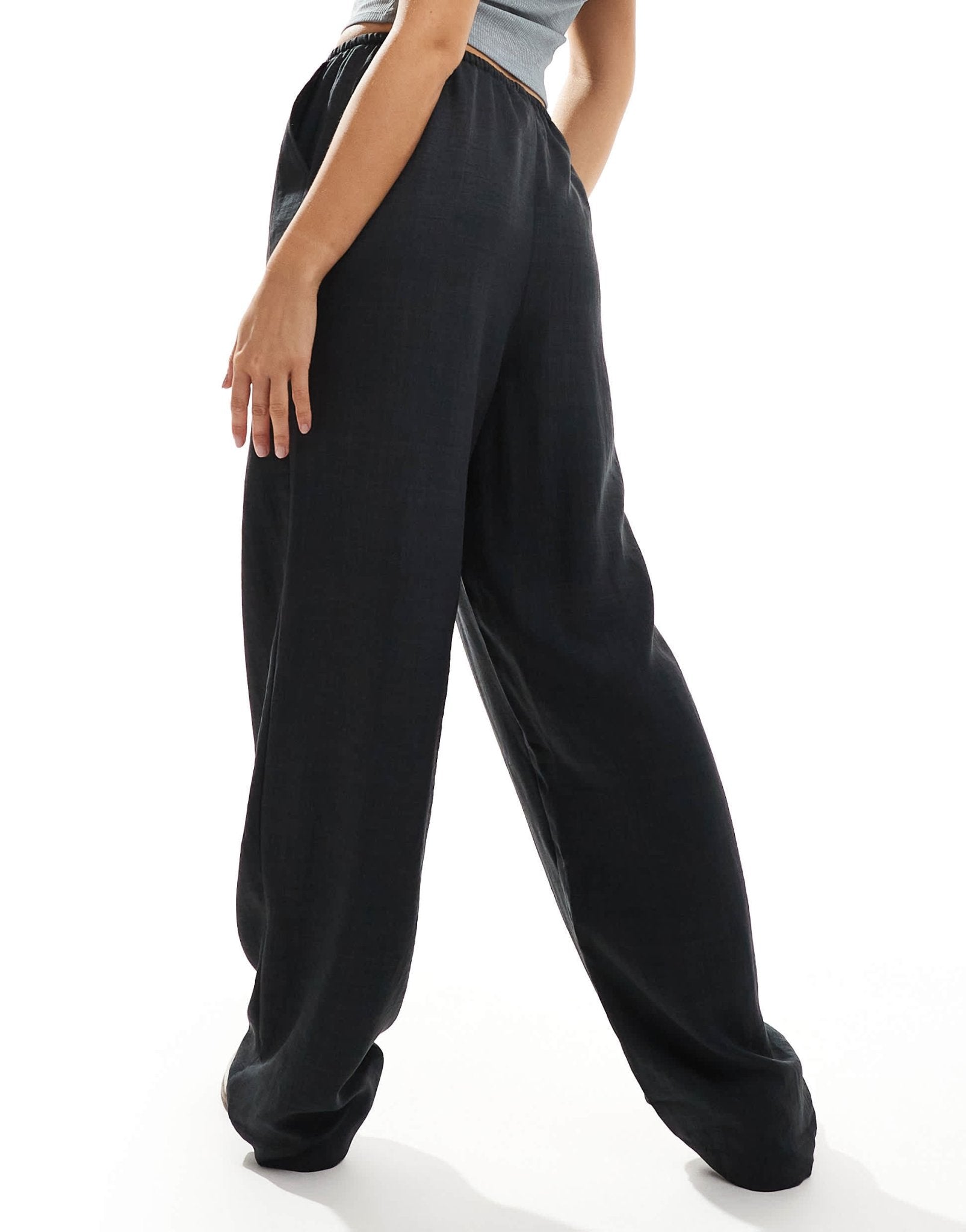 Vero Moda lightweight relaxed trousers in asphalt grey - ASOS Sample Sale