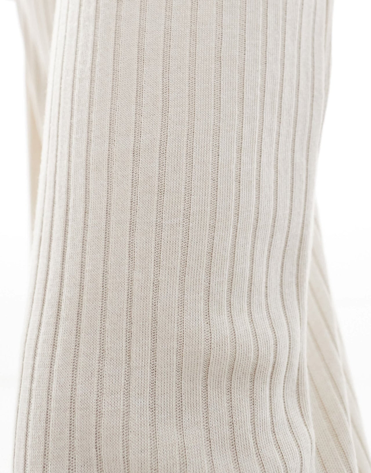 Vero Moda mix & match rib jersey dad trouser co - ord in stone - ASOS Sample Sale