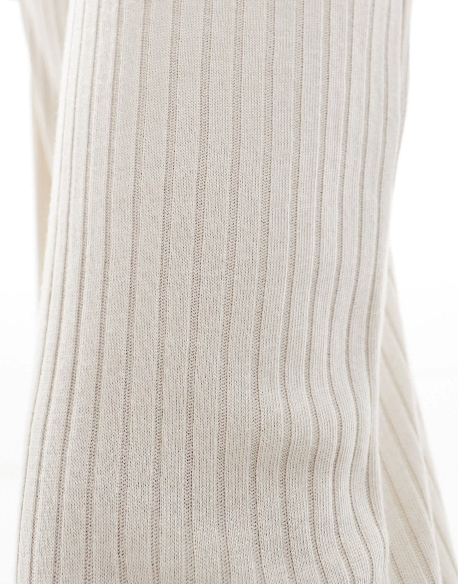 Vero Moda mix & match rib jersey dad trouser co - ord in stone - ASOS Sample Sale