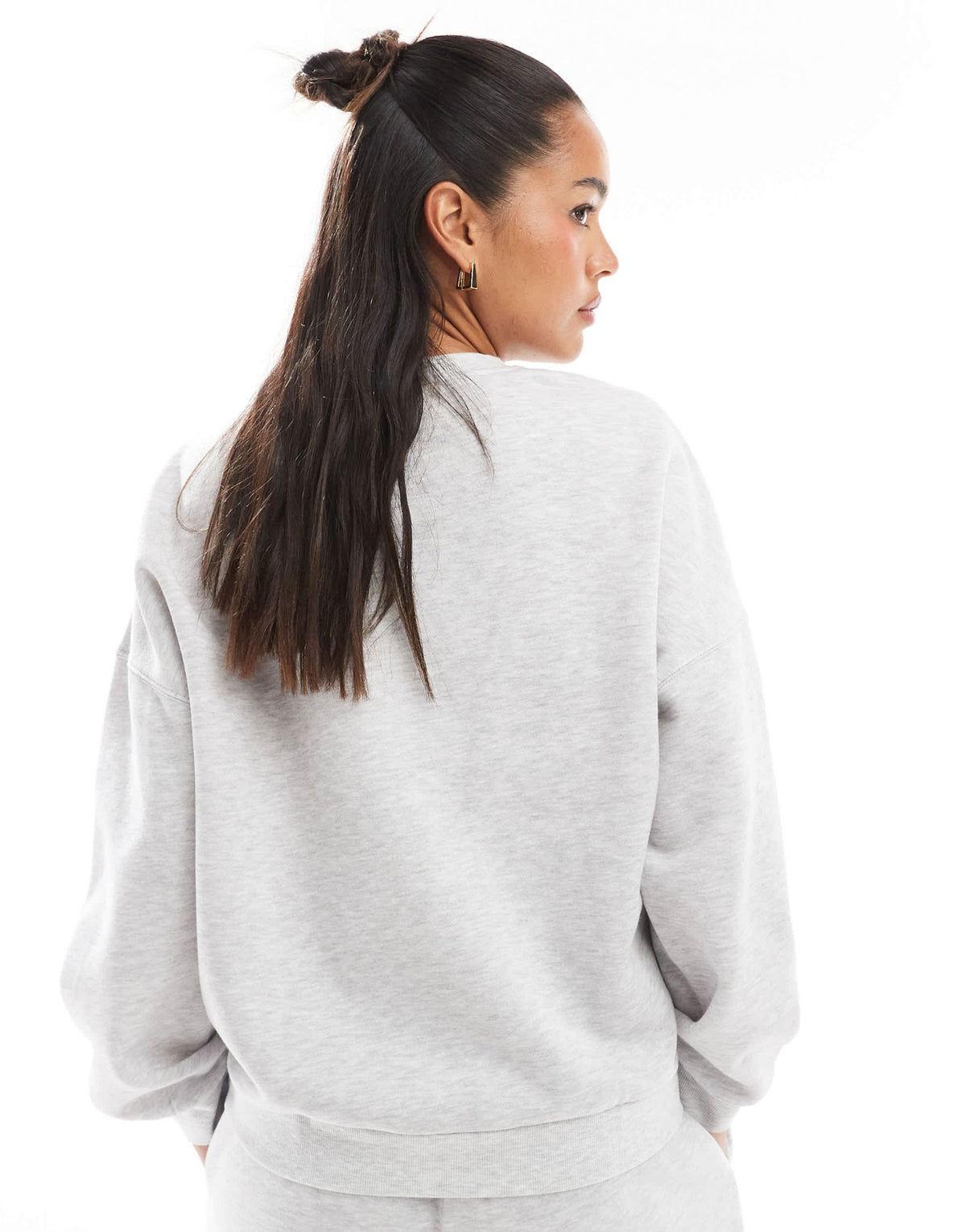 Vero Moda oversized sweatshirt co-ord in light grey - ASOS Sample Sale