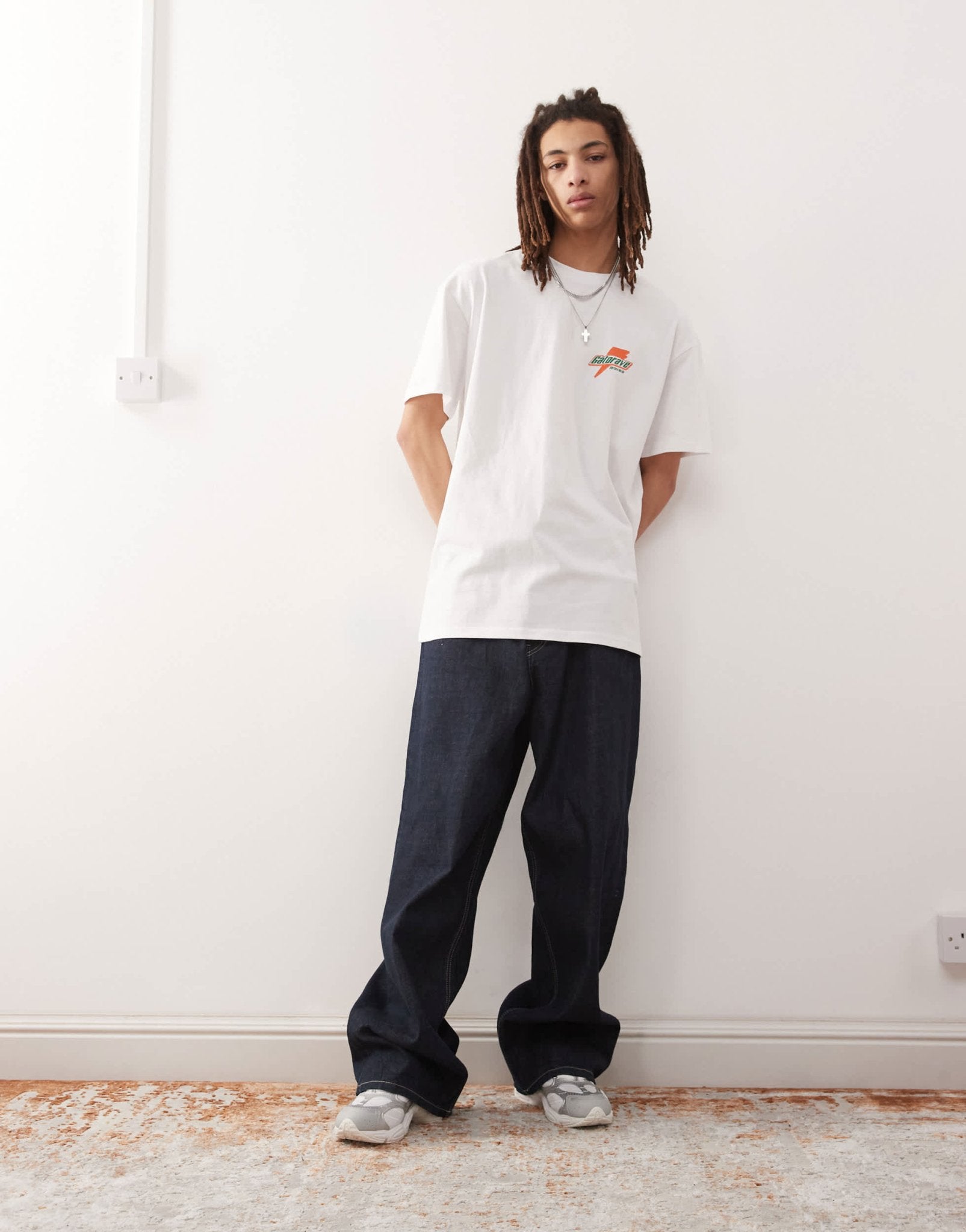 Vertere Berlin gatorave back print oversized t-shirt in white - ASOS Sample Sale