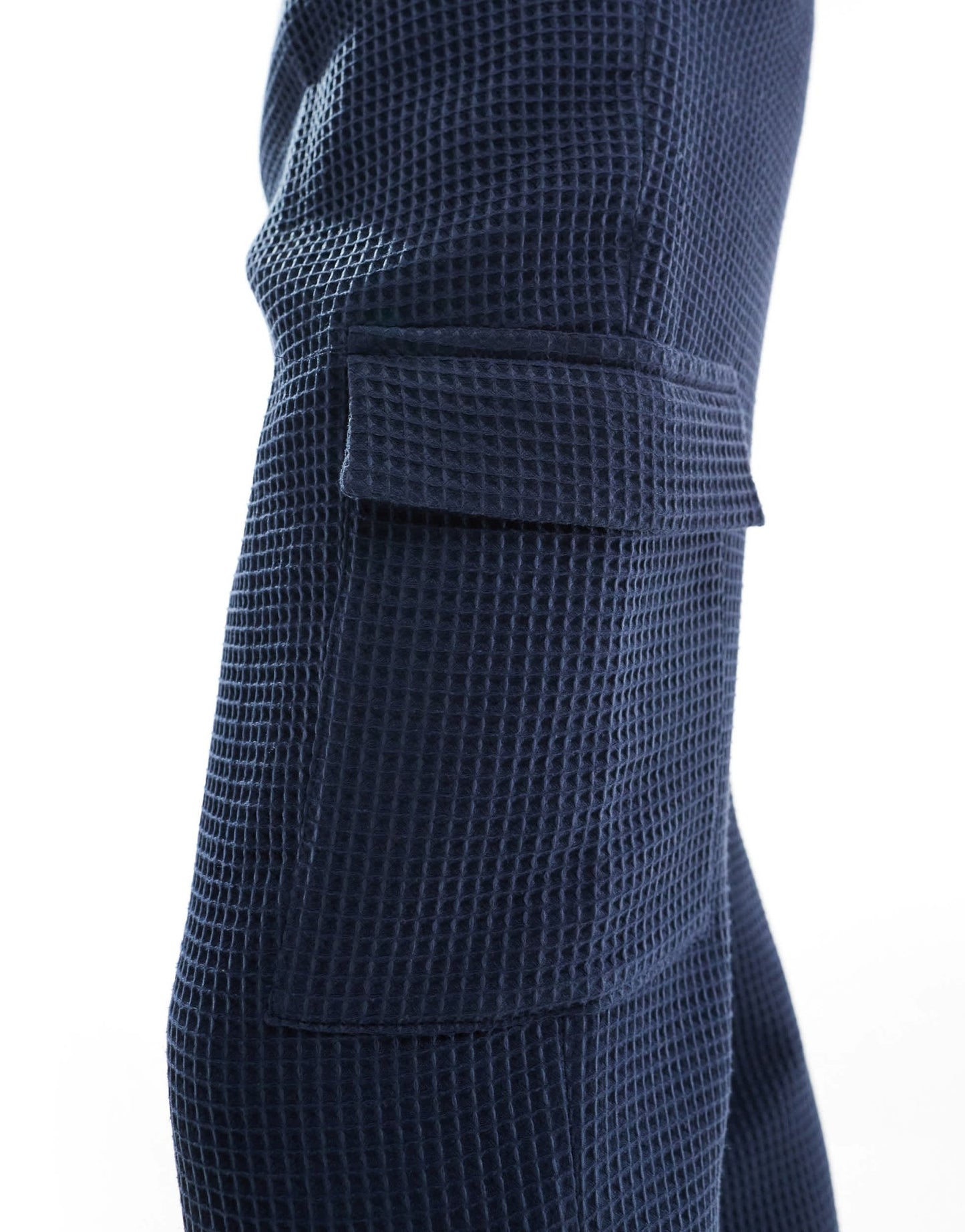 Viggo waffle suit trousers in navy co - ord - ASOS Sample Sale