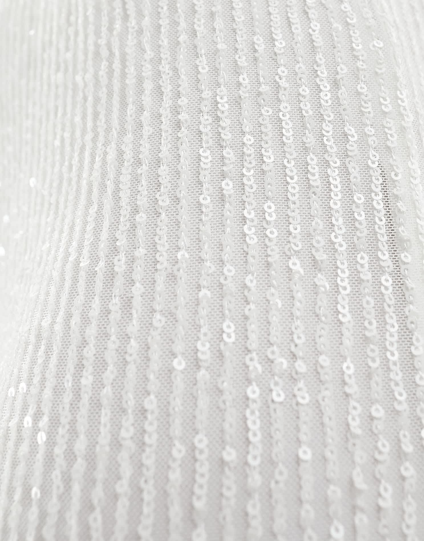 Vila Bridal sequin wide leg trouser co - ord in white - ASOS Sample Sale