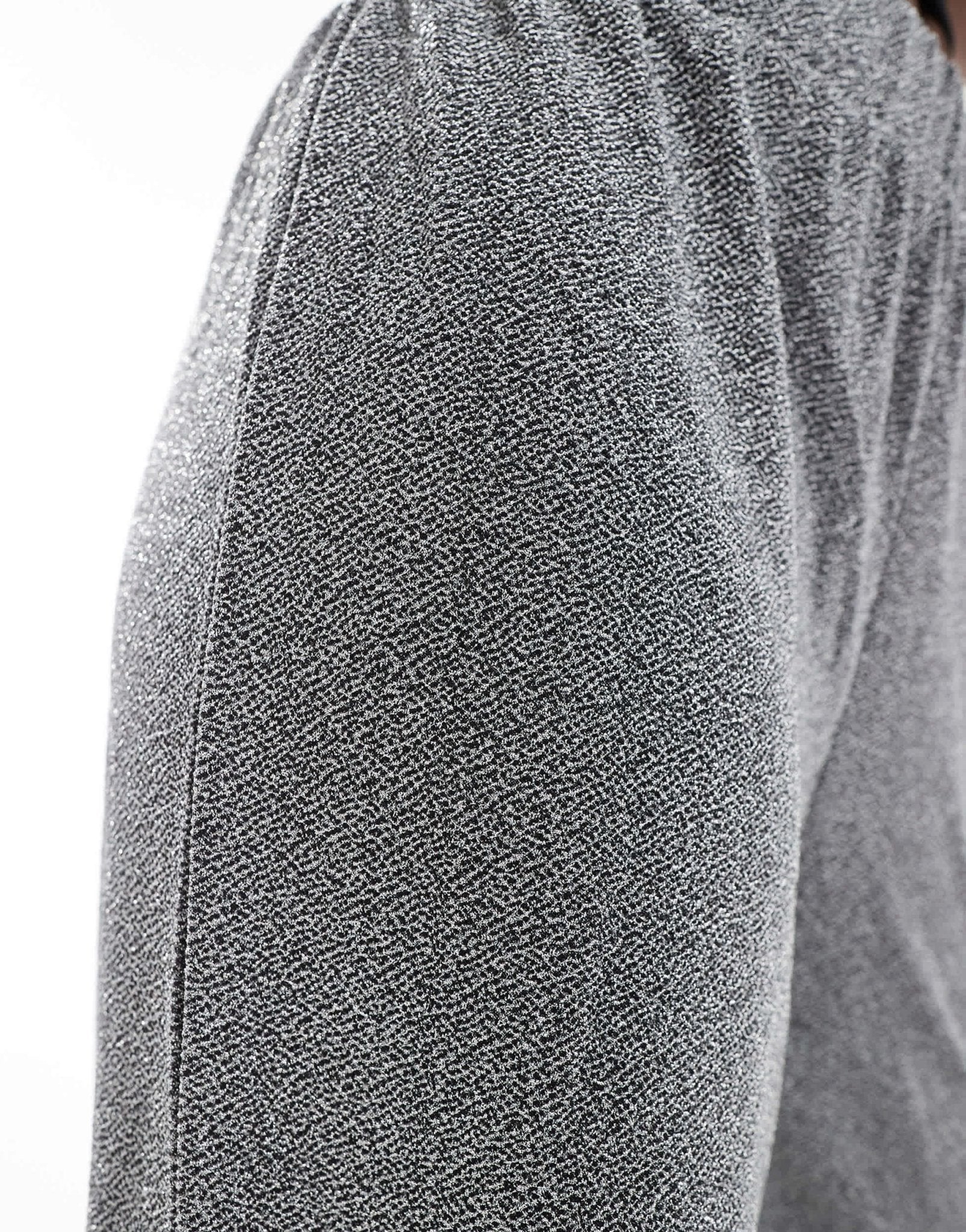 Vila glitter wide leg trousers in silver - ASOS Sample Sale
