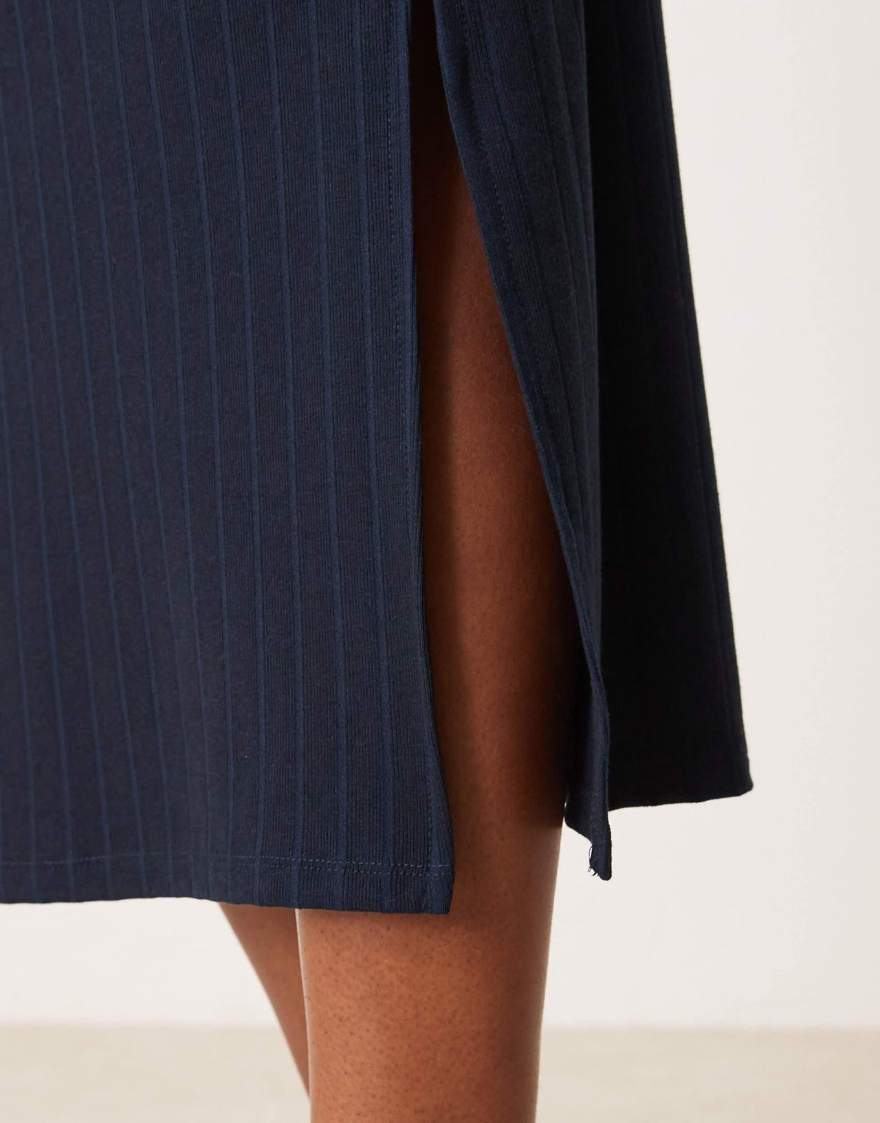 Vila jersey midi skirt co - ord in navy - ASOS Sample Sale