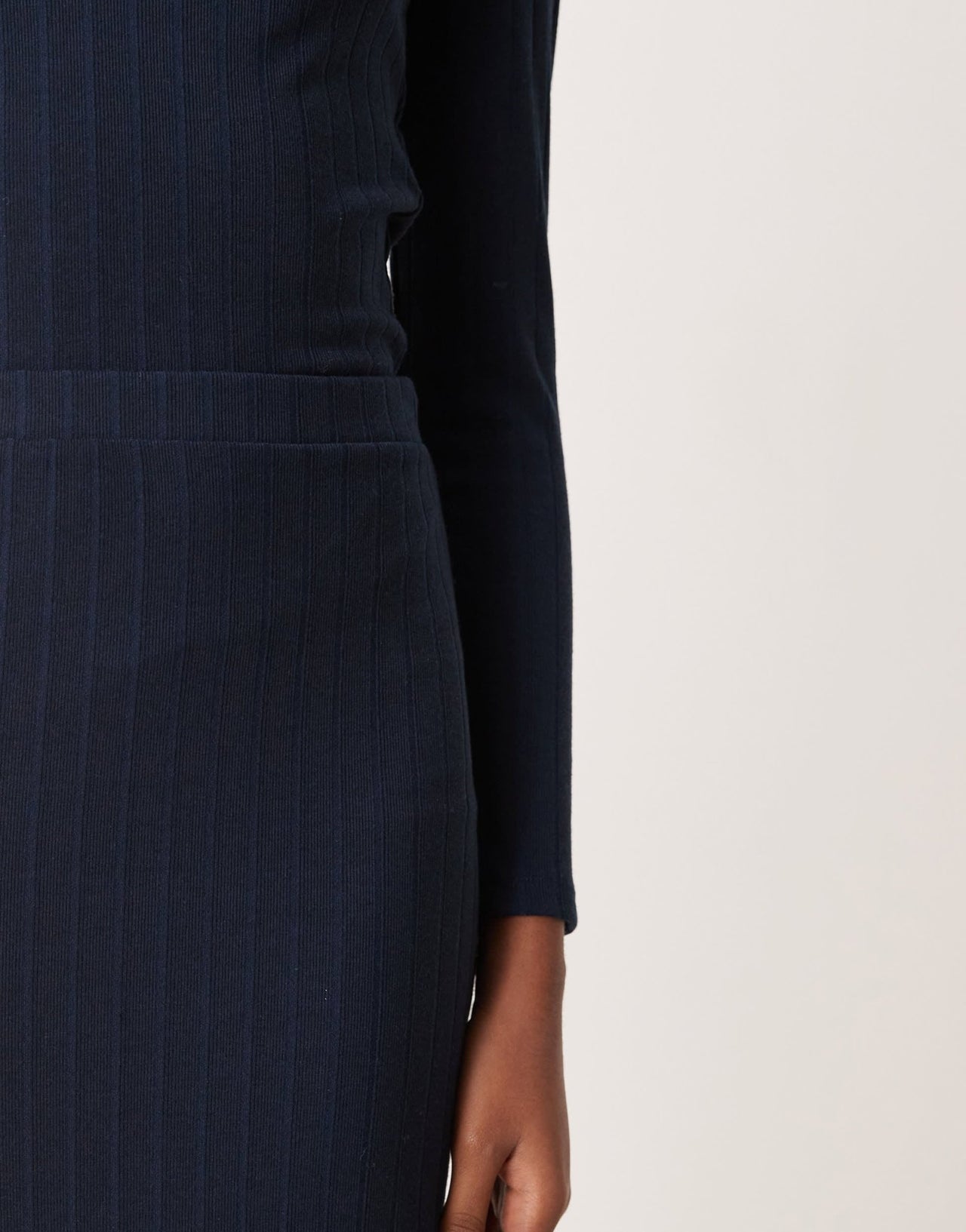 Vila jersey midi skirt co - ord in navy - ASOS Sample Sale