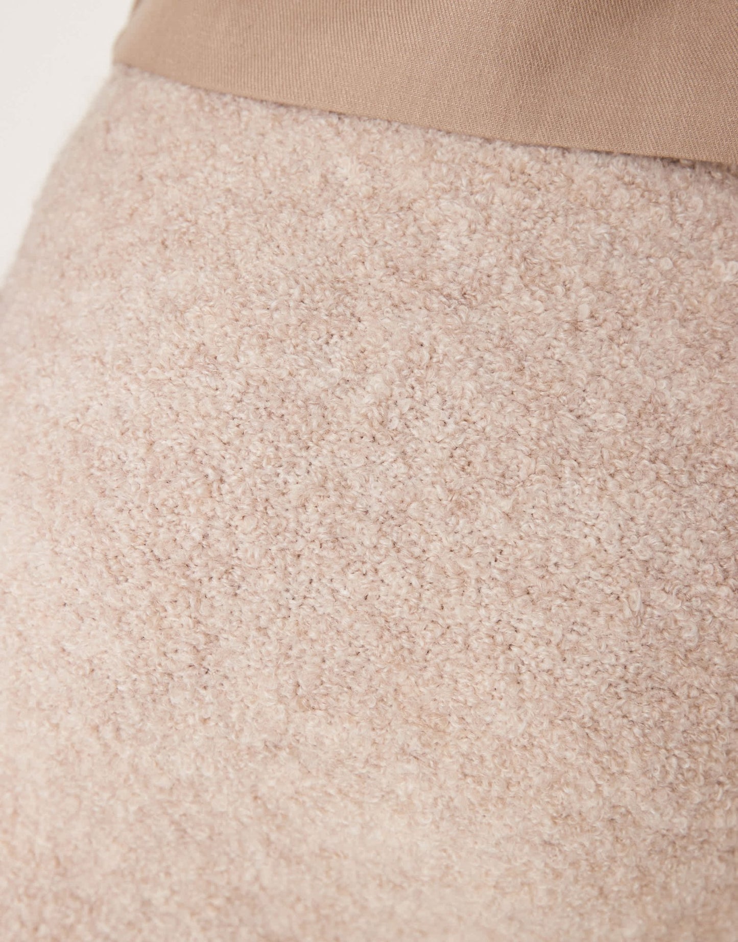 Vila knitted mini skirt in beige - ASOS Sample Sale