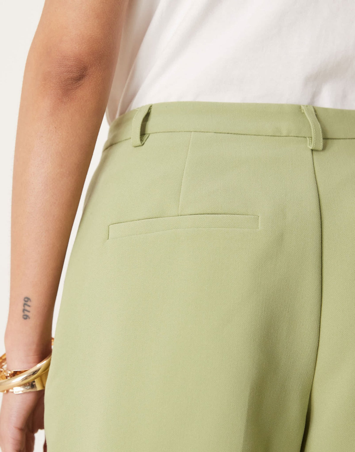 Vila longline tailored short co-ord in sage green - ASOS Sample Sale