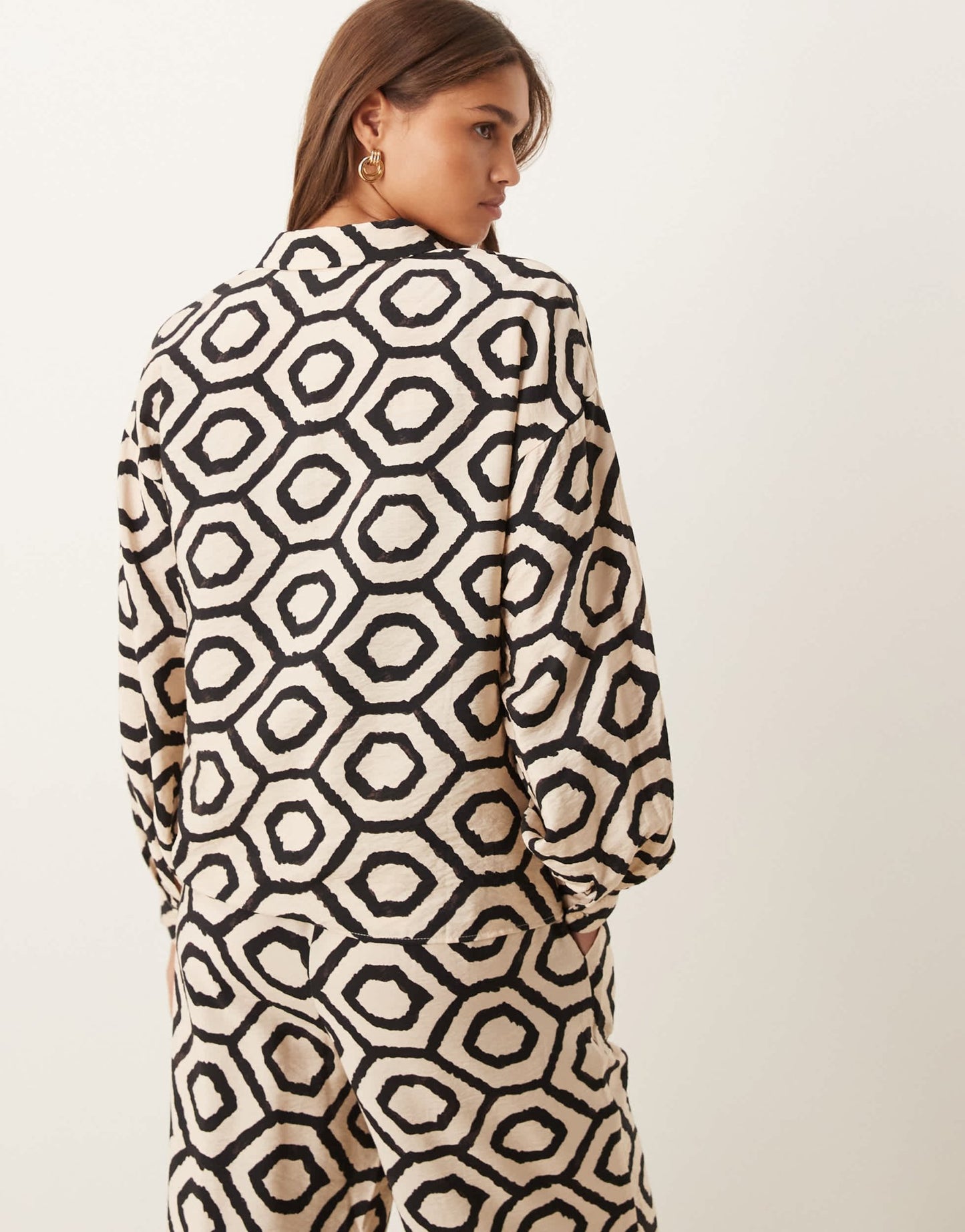 Vila longsleeve shirt co - ord in abstract print - ASOS Sample Sale