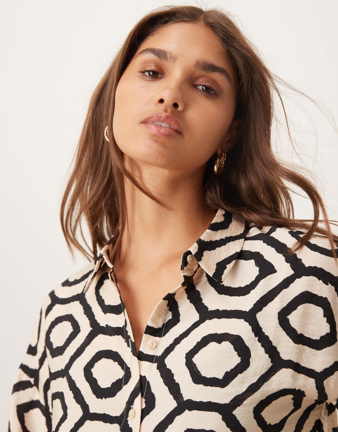 Vila longsleeve shirt co - ord in abstract print - ASOS Sample Sale