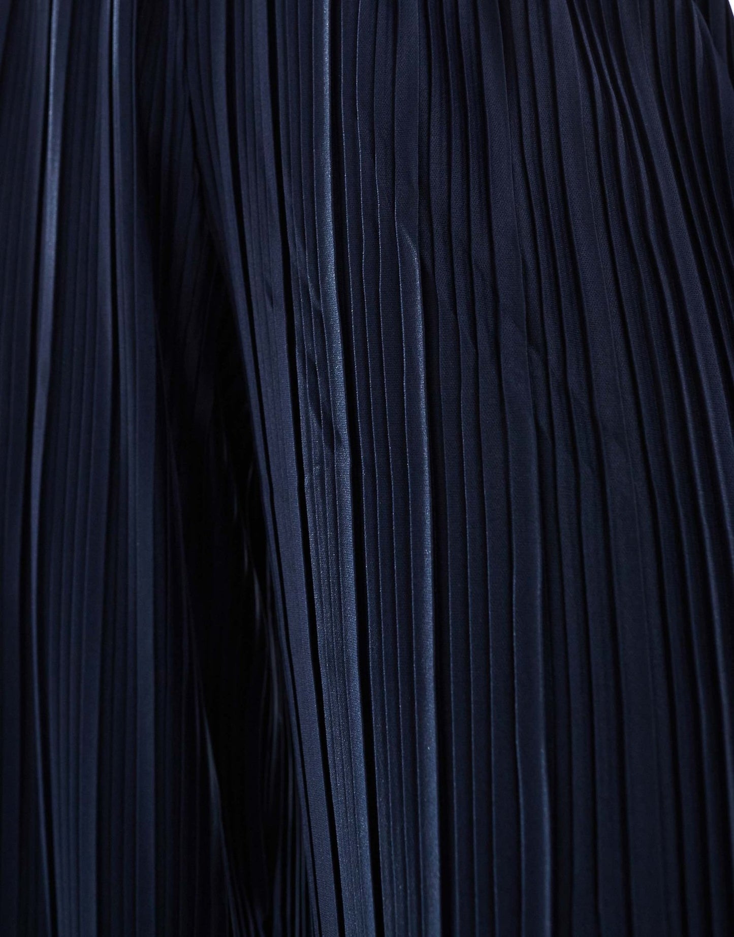 Vila plisse wide leg trouser co - ord in navy - ASOS Sample Sale
