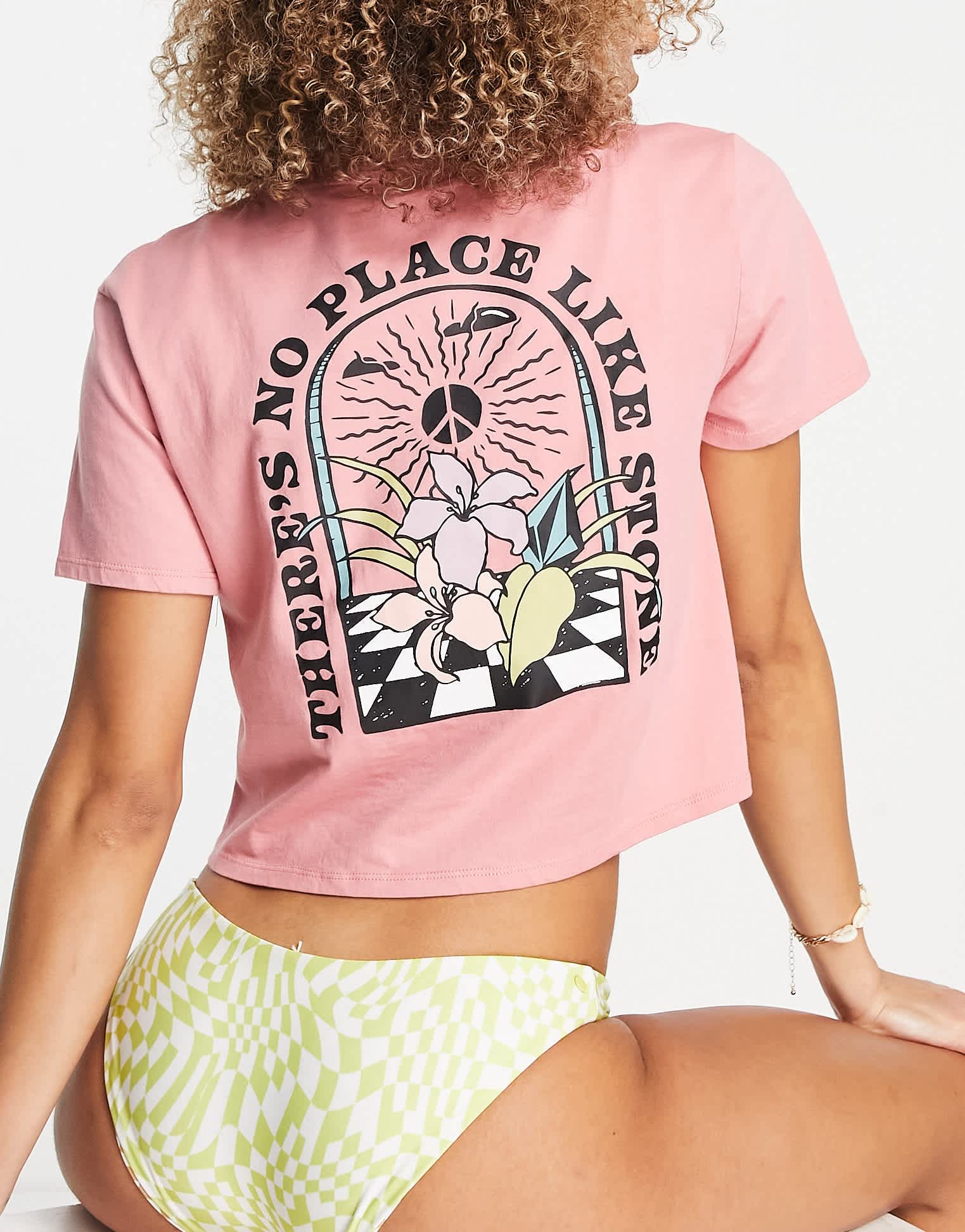 Volcom pocket dial t-shirt in desert pink - ASOS Sample Sale