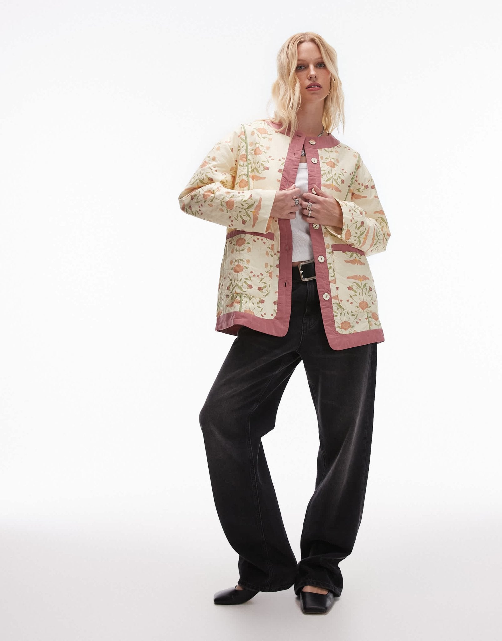 VRG GRL mona jacket in botanica - ASOS Sample Sale