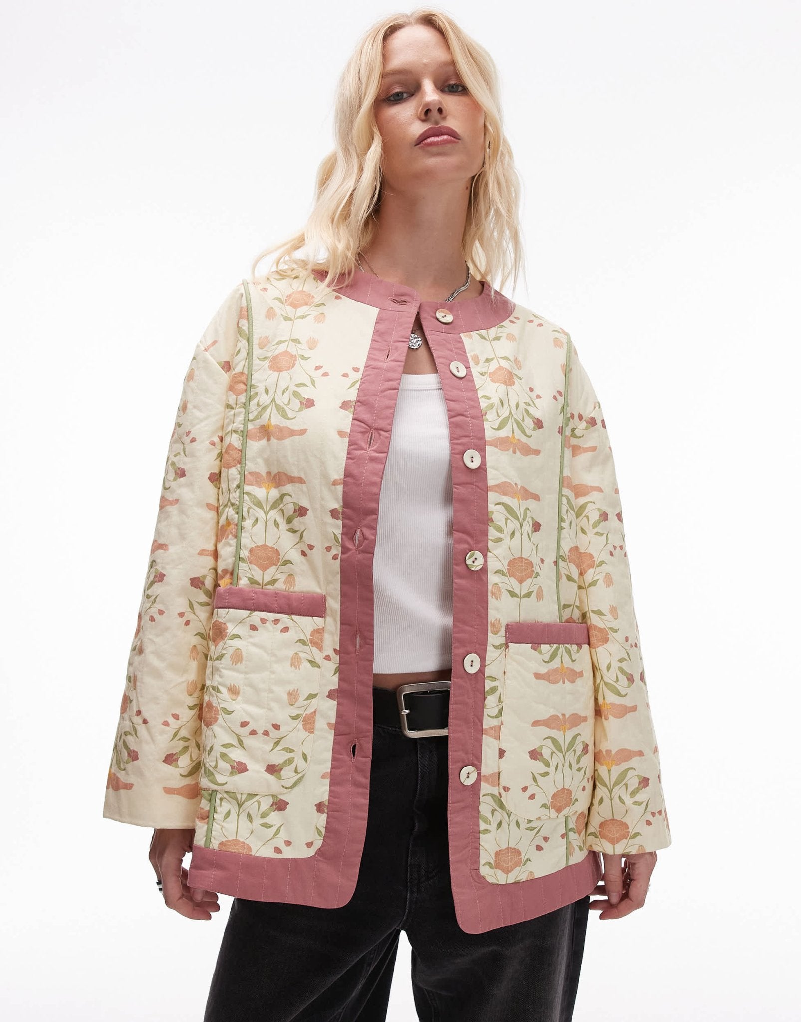 VRG GRL mona jacket in botanica - ASOS Sample Sale
