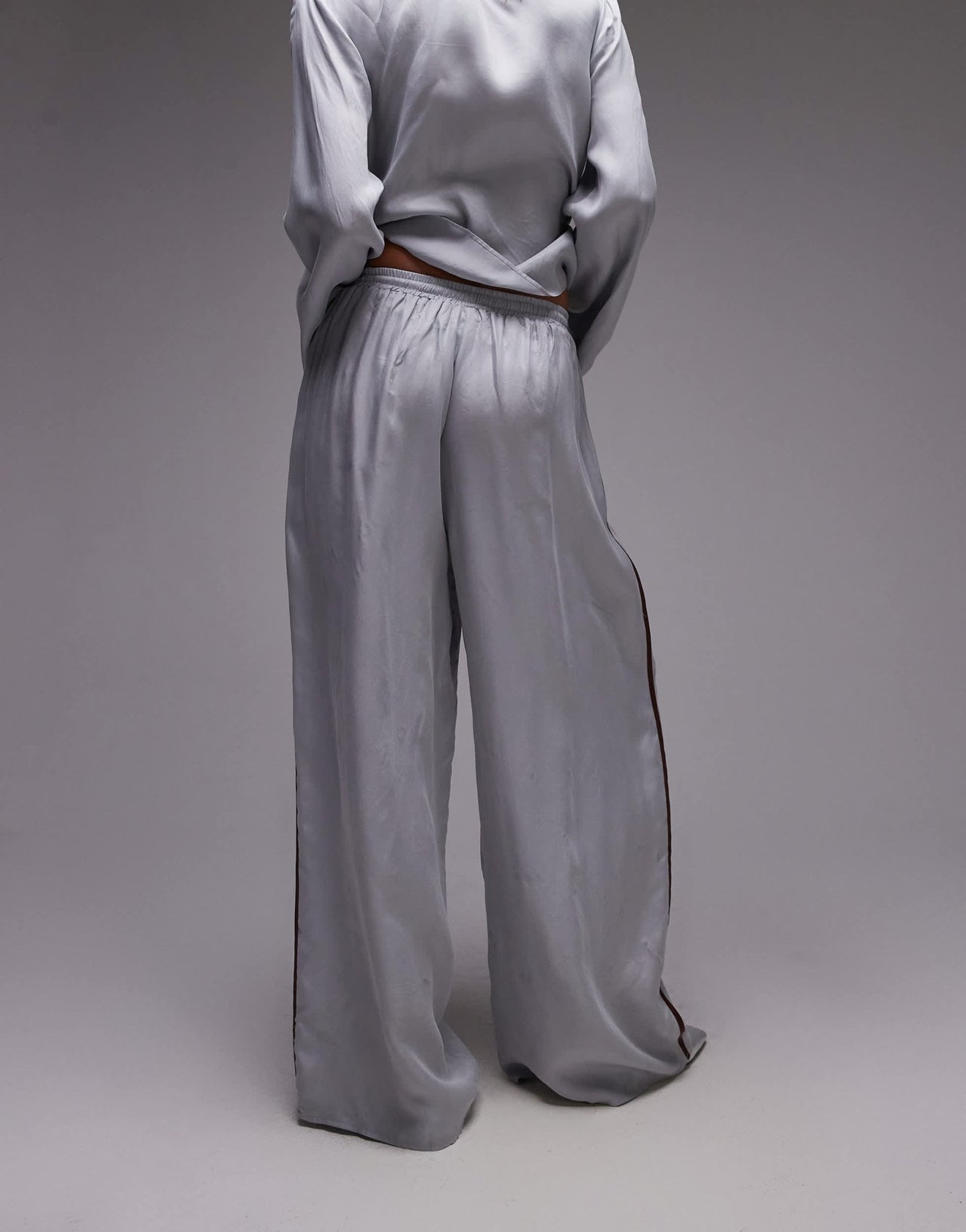 VRG GRL moonscapes pants in powder blue - ASOS Sample Sale