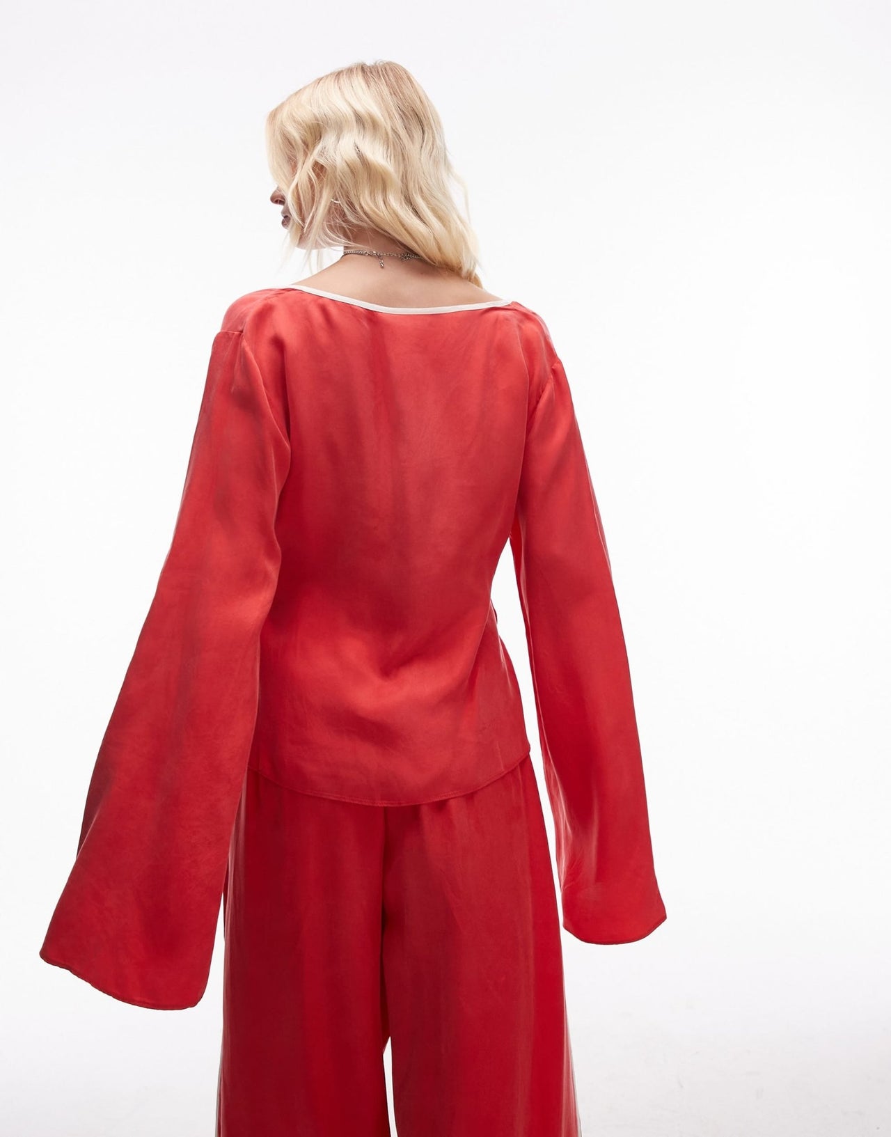 VRG GRL moonscapes top in chilli - ASOS Sample Sale