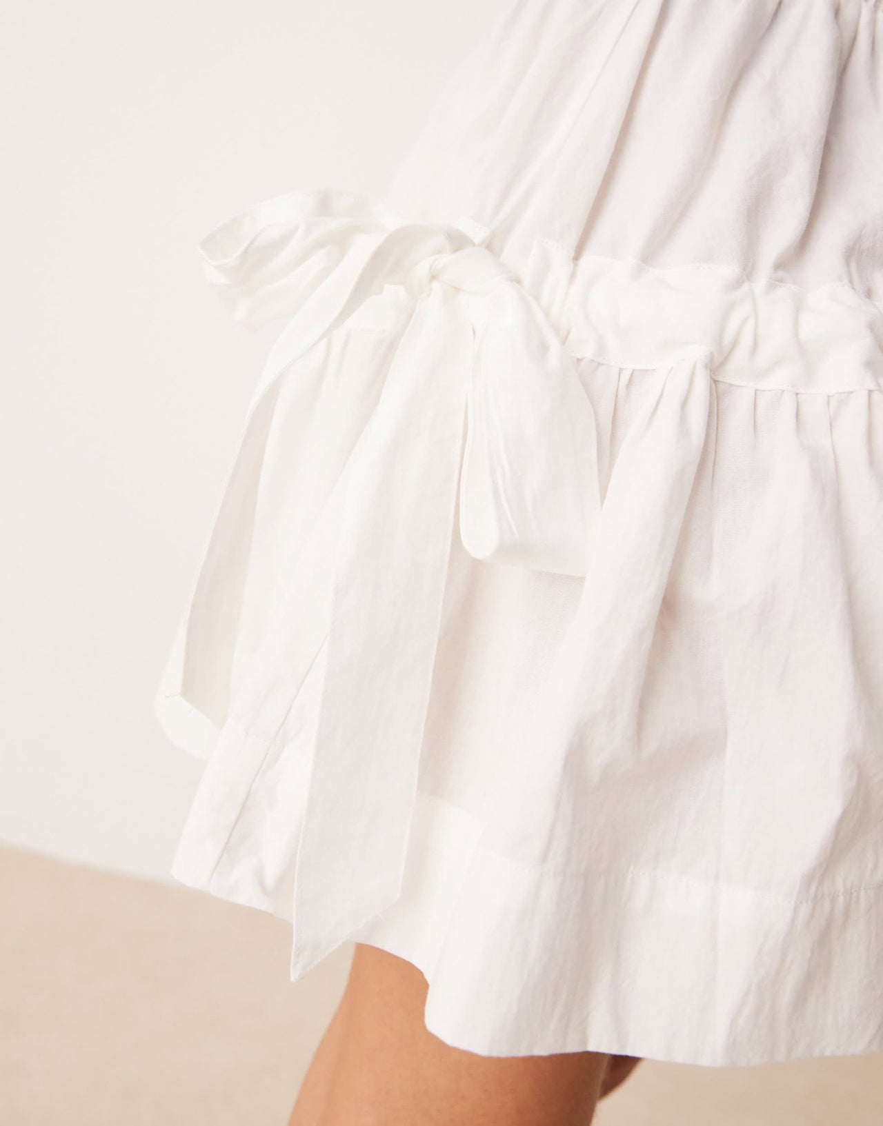 VRG GRL pleated mini skirt in white - ASOS Sample Sale