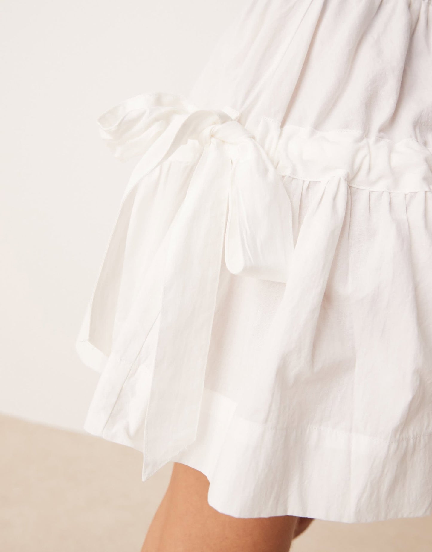 VRG GRL pleated mini skirt in white - ASOS Sample Sale