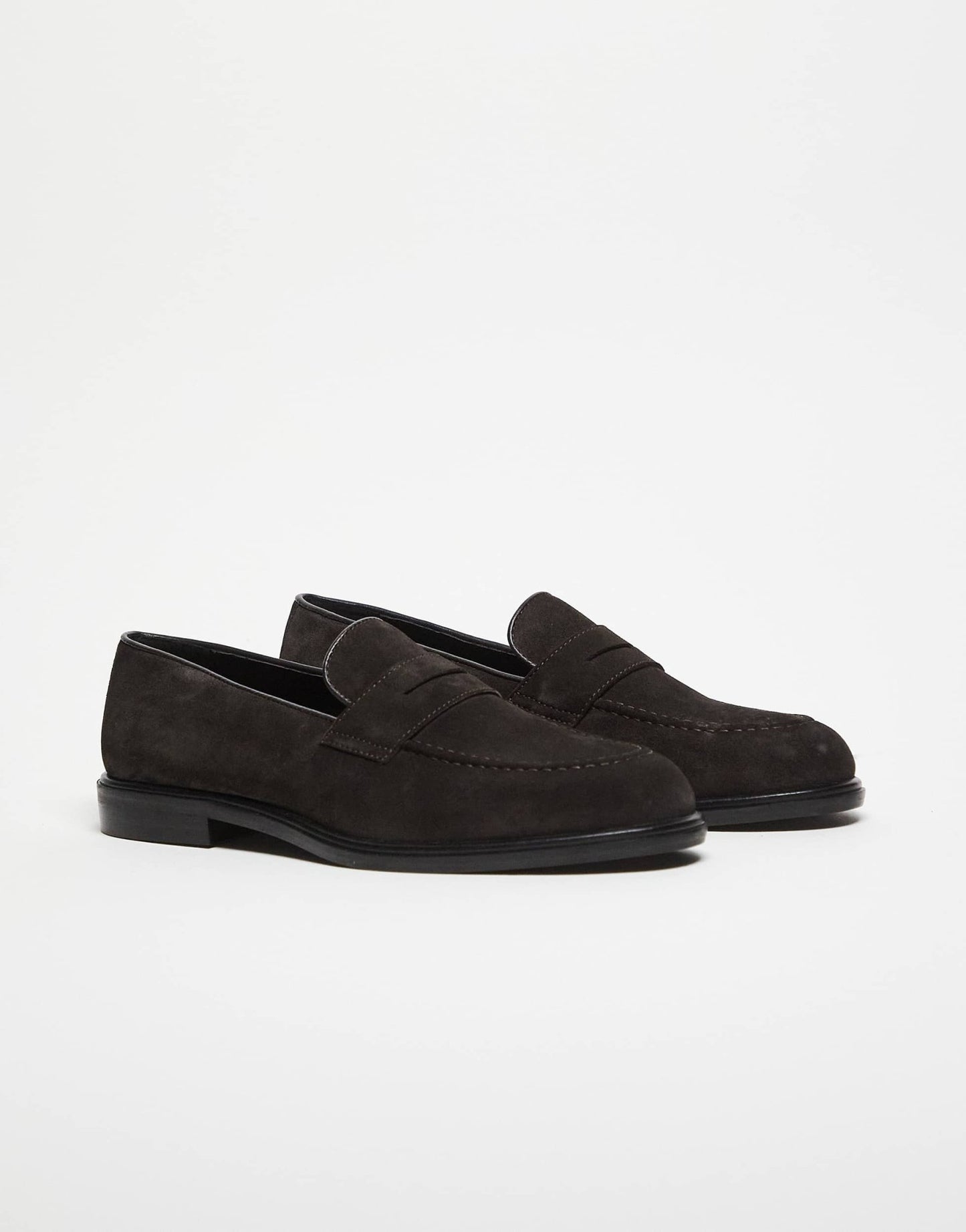 Walk London Putney saddle loafer in brown suede - ASOS Sample Sale