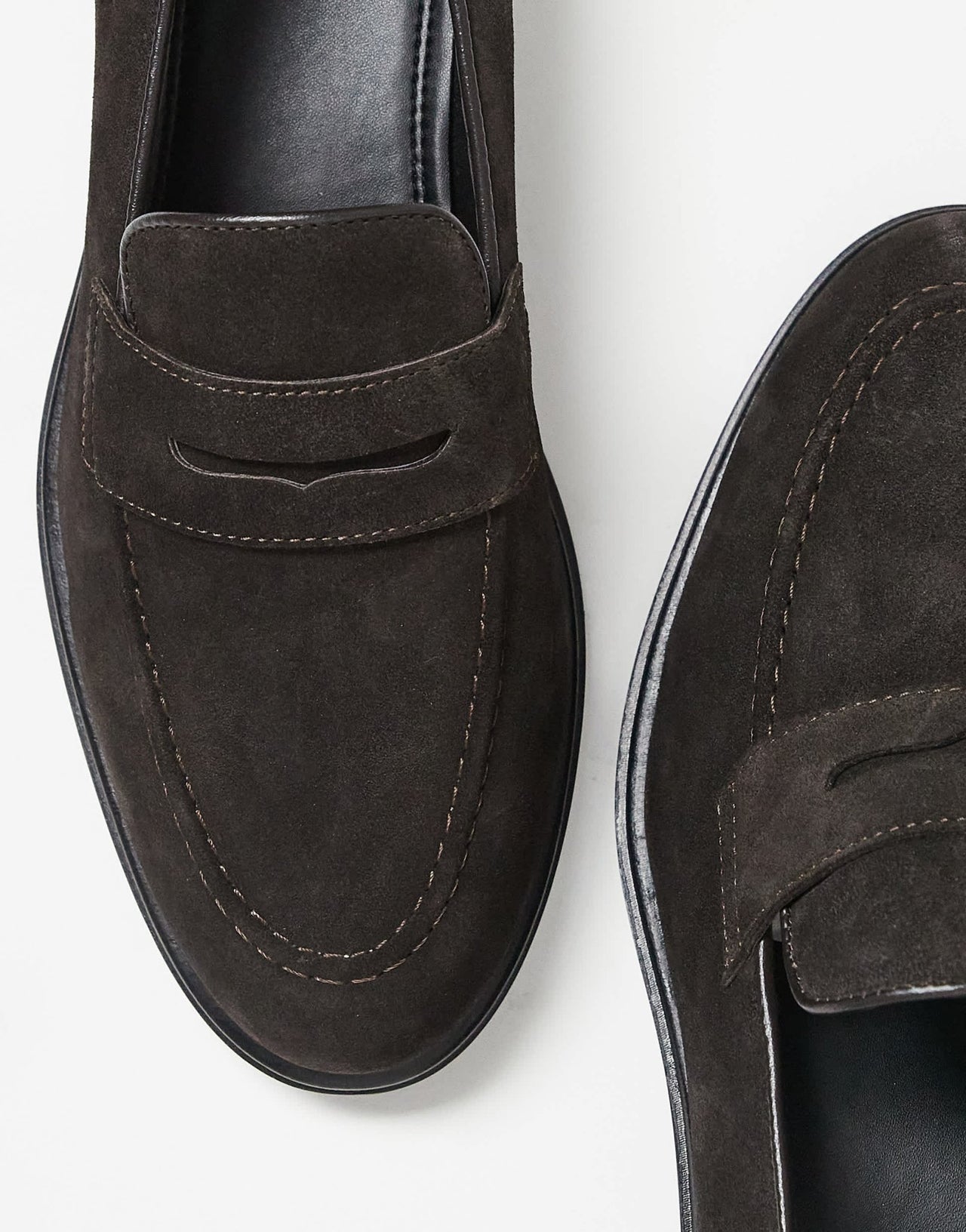 Walk London Putney saddle loafer in brown suede - ASOS Sample Sale