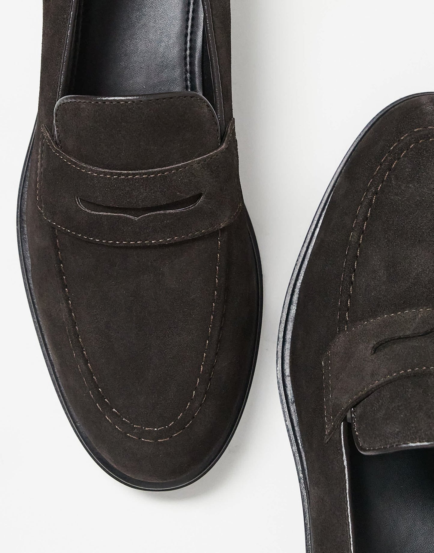 Walk London Putney saddle loafer in brown suede - ASOS Sample Sale